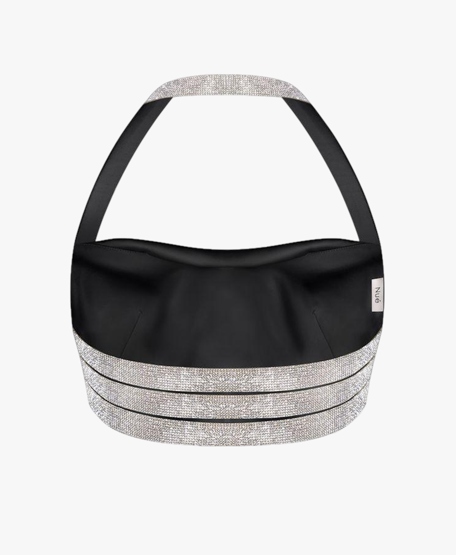 Silk top with Crystal ribbons made by NUÉ