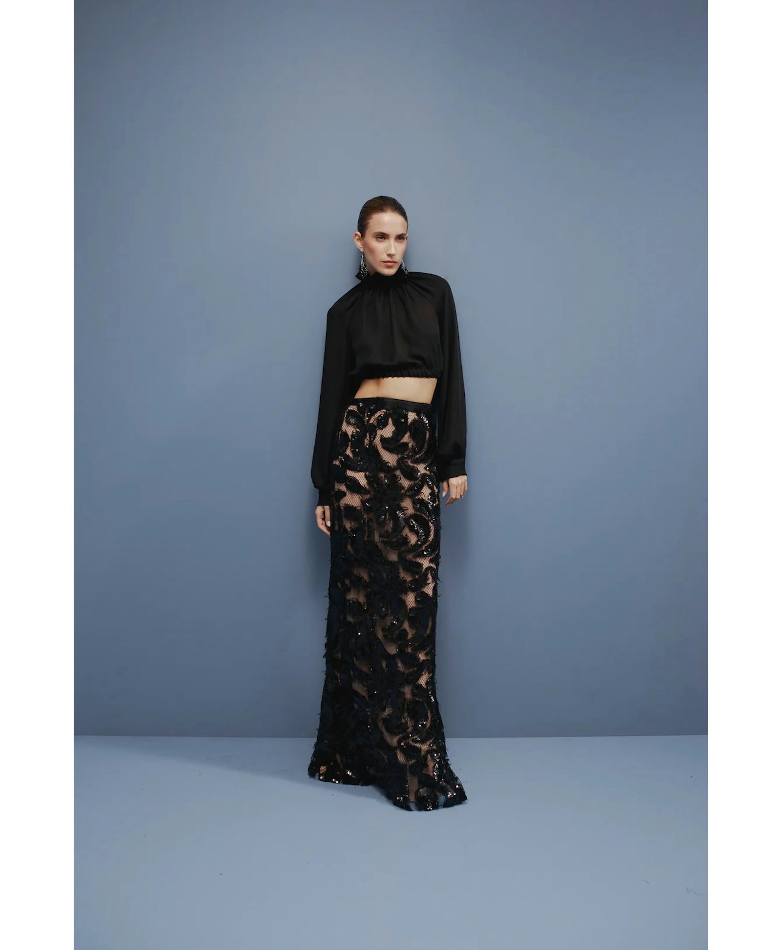 Nero Long Top made by Francesca Miranda