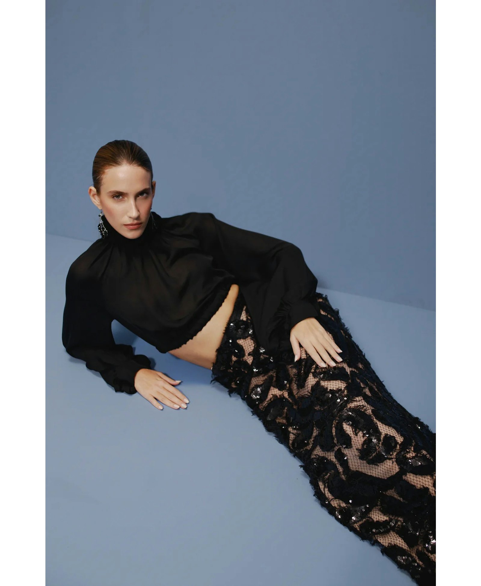 Nero Long Top made by Francesca Miranda