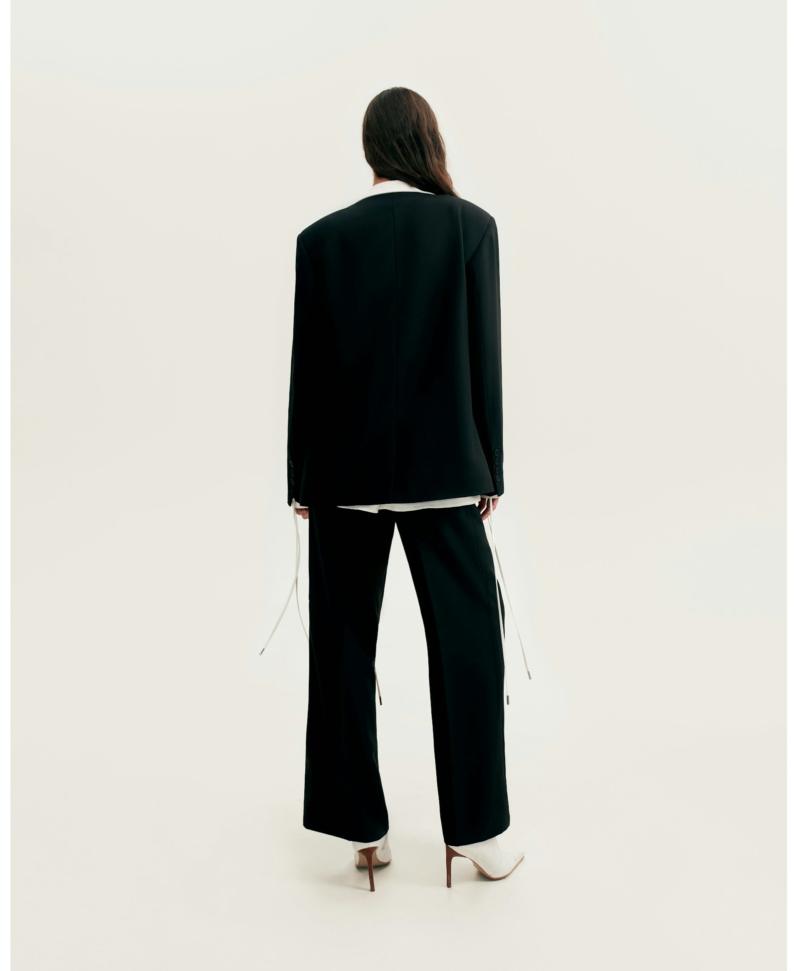 High-rise black suit pants, Xo Xo made by Milla