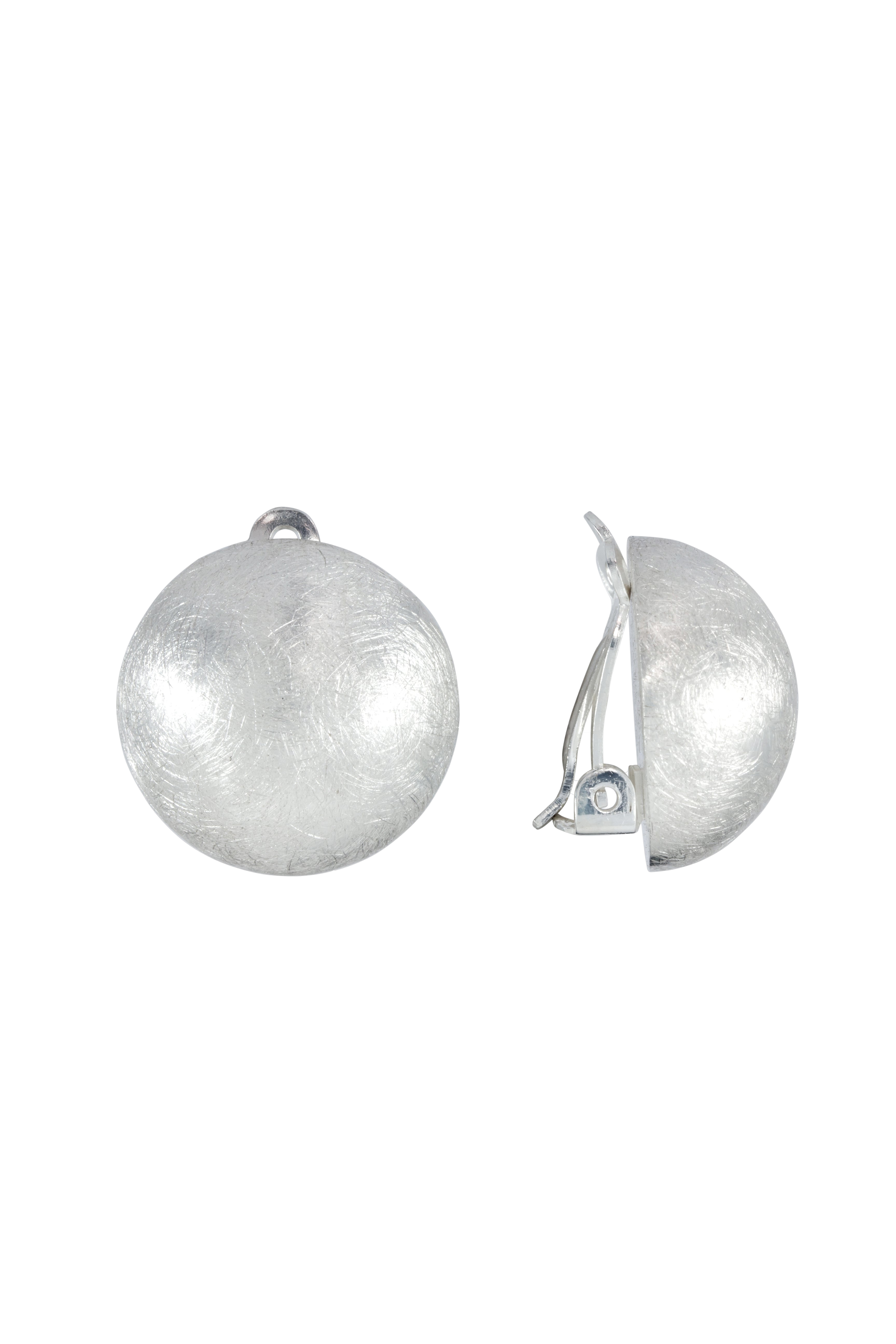 Shop Sunday Stephens Frosted Globe Earrings Silver