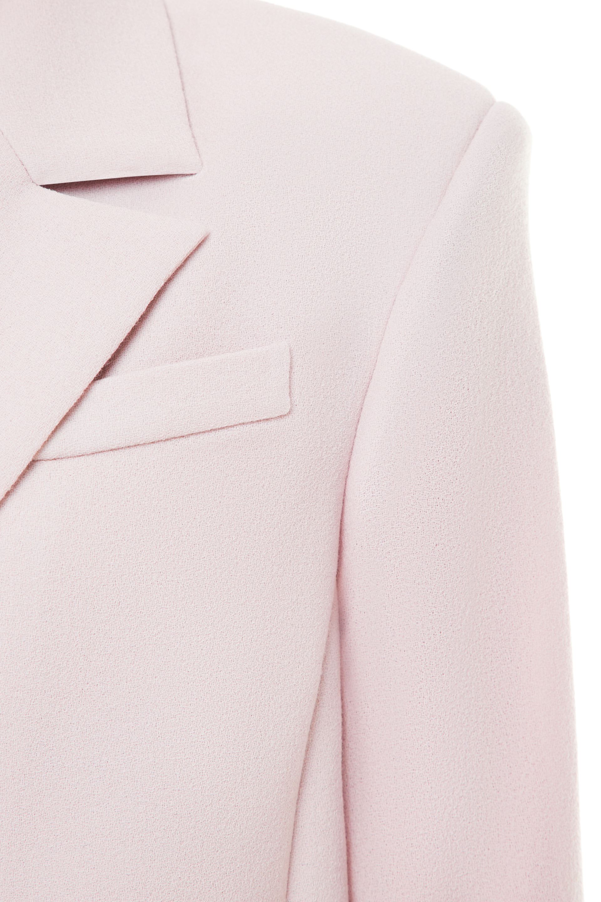 Shop Malva Florea Crop Jacket In Cotton Candy Color In Pink