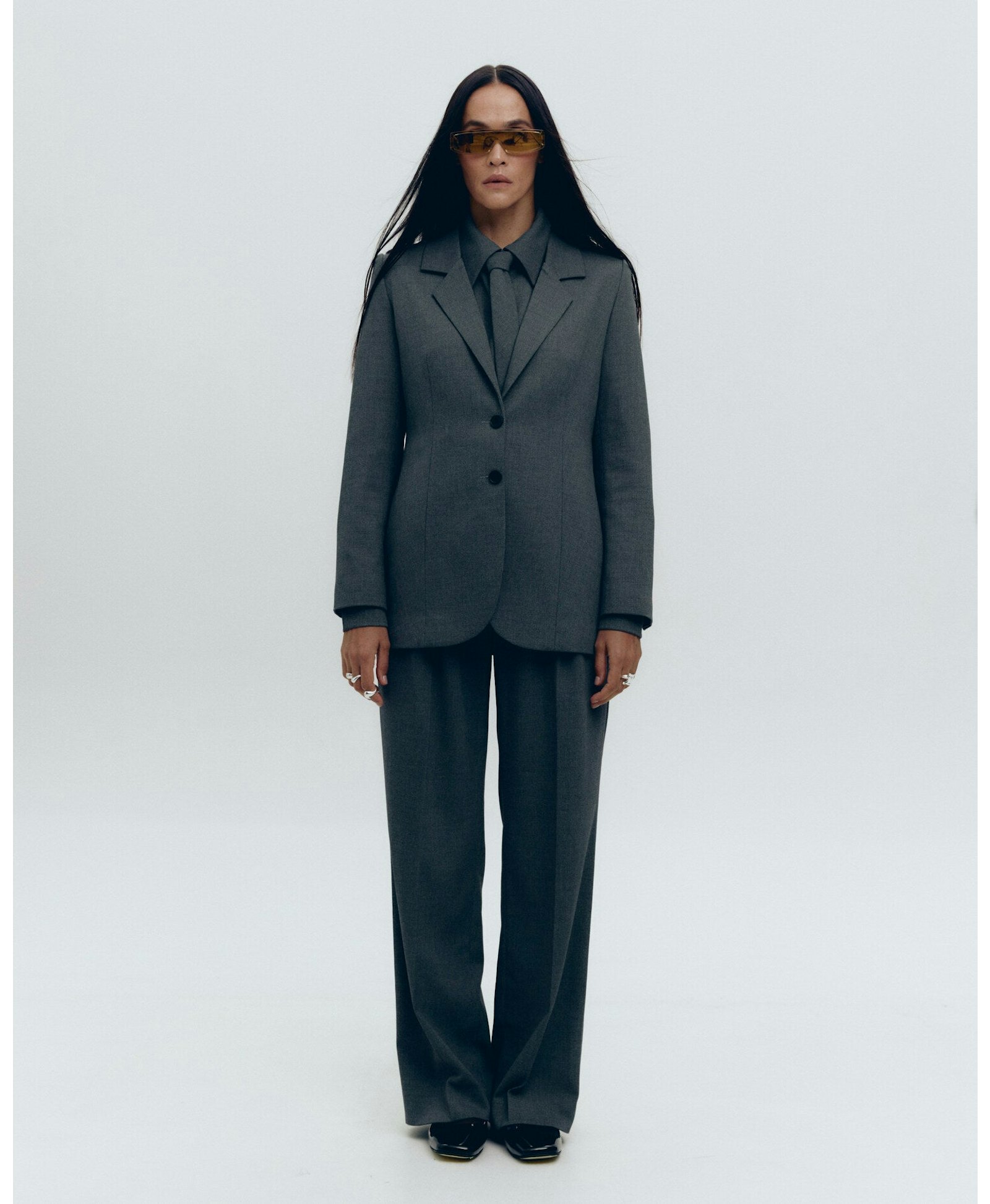 Grey pants made by KNITEL