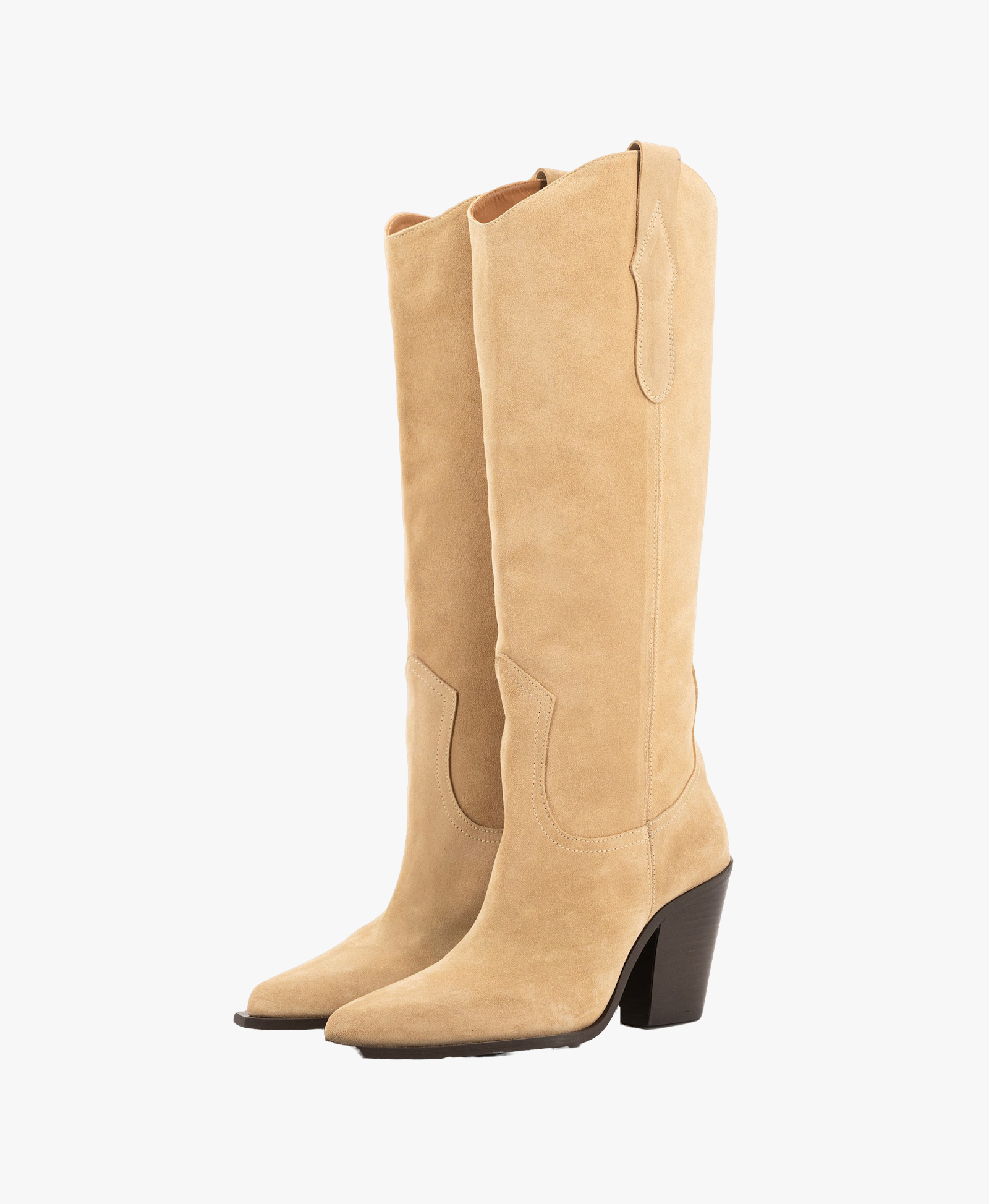 ANA SAND SUEDE BOOTS made by Toral