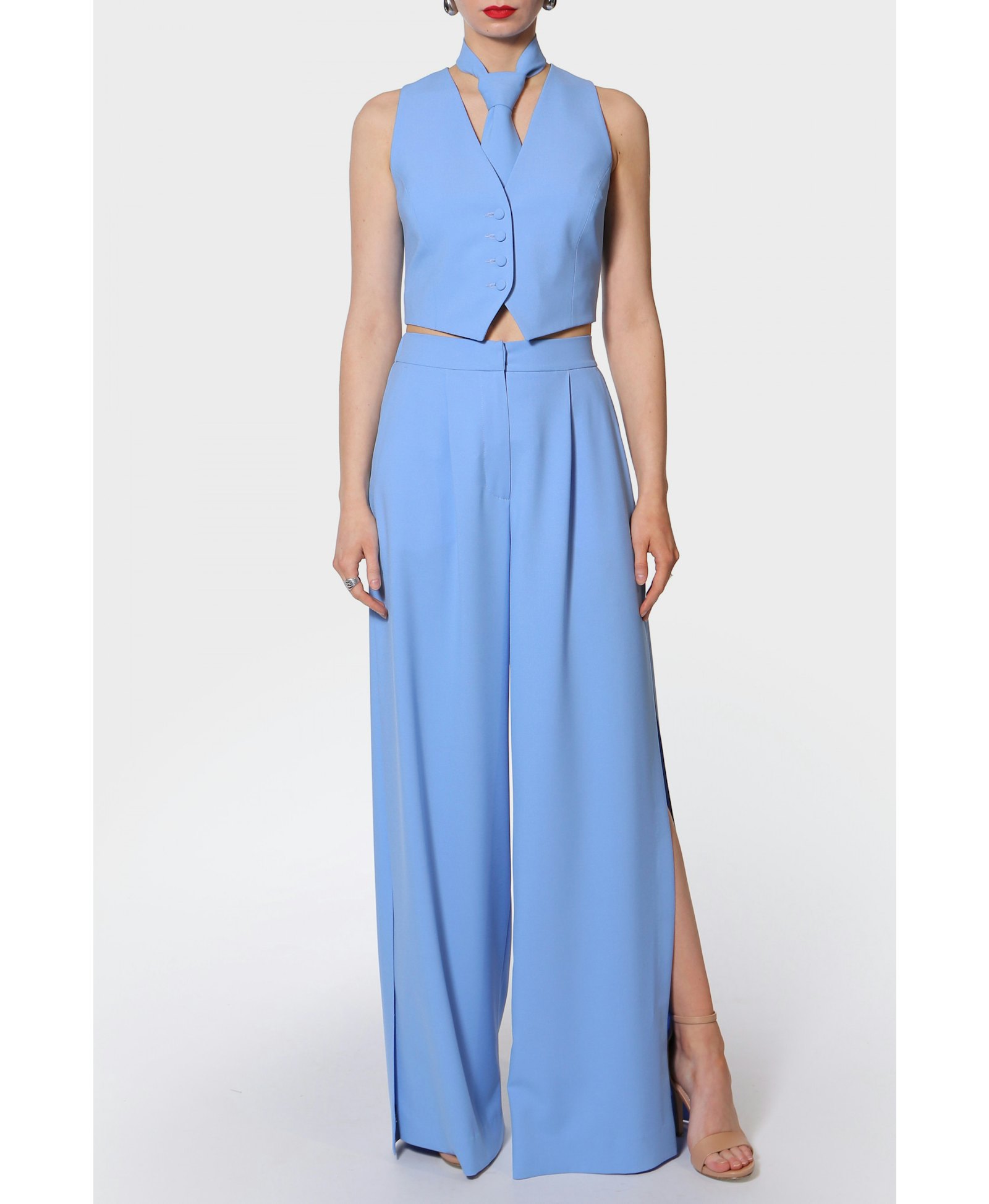 Pants Omena Blue made by HALEWSKI