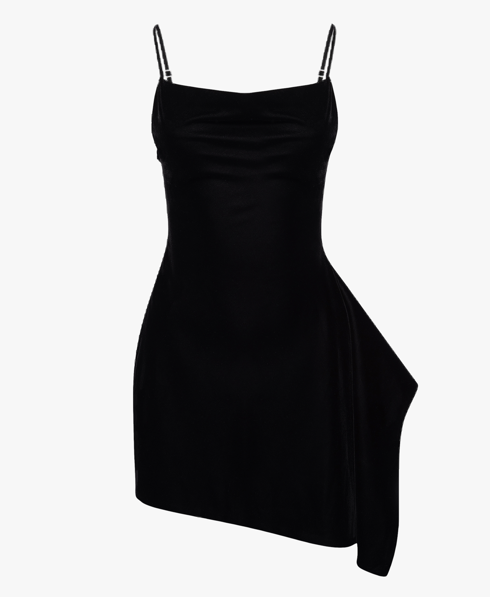 Asymmetrical Draped Mini Dress made by NDS The Label