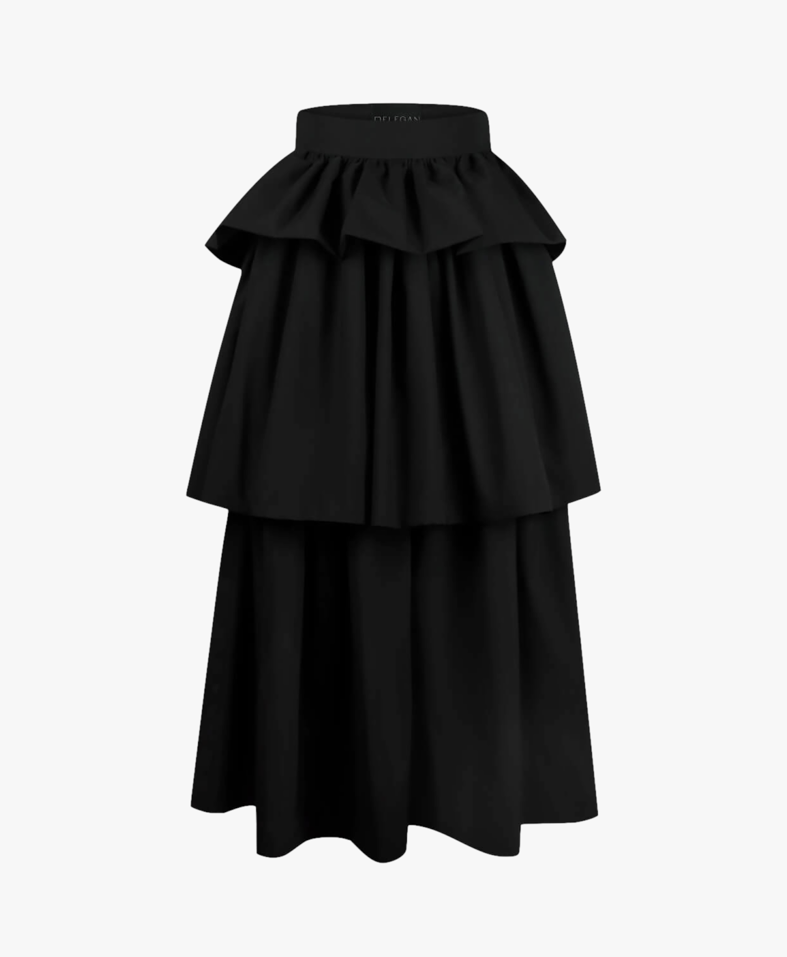 Black skirt "MAGDA" in Black made by DELEGAN Clothes