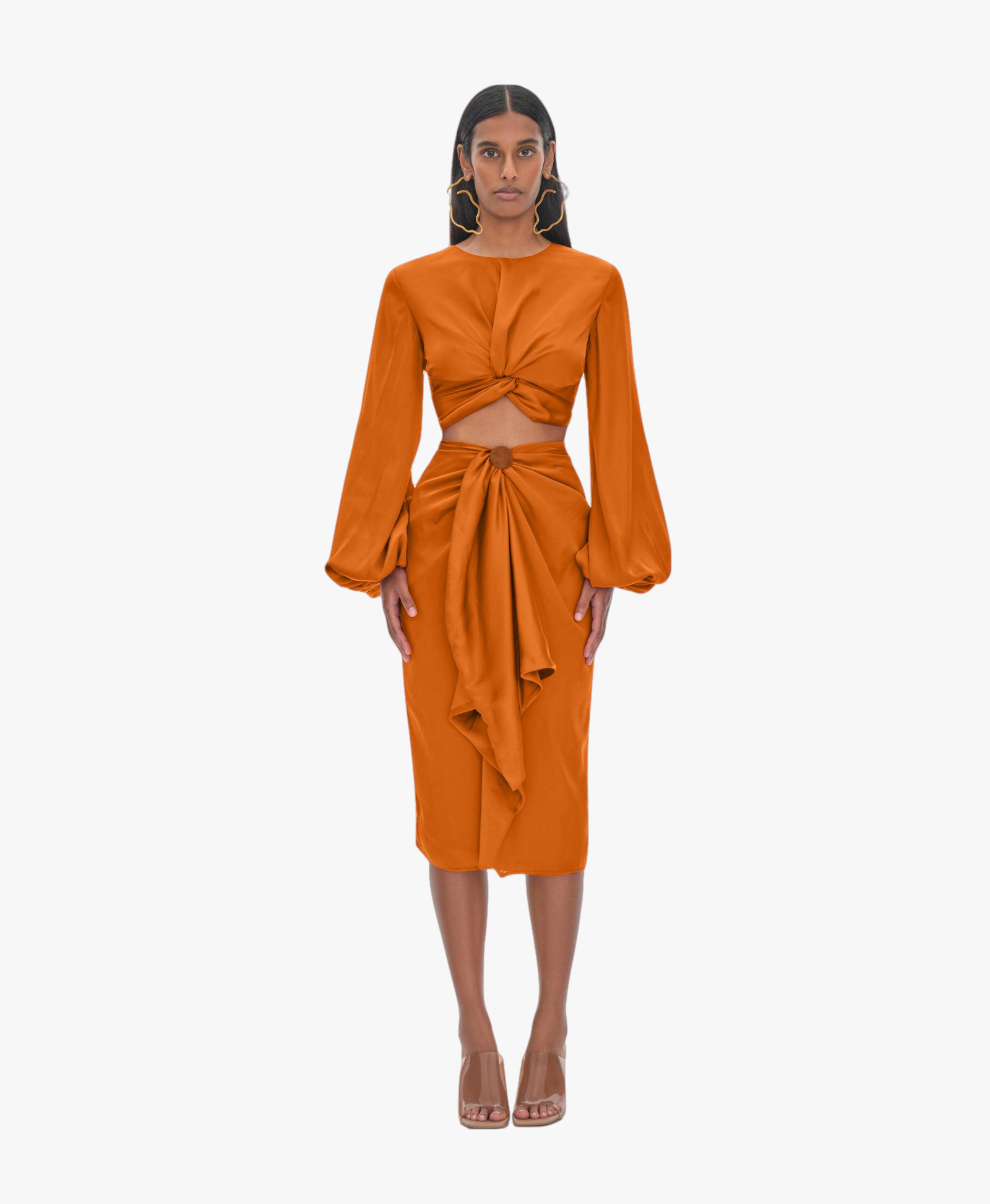 BEHATI RUST SKIRT made by Andrea Iyamah