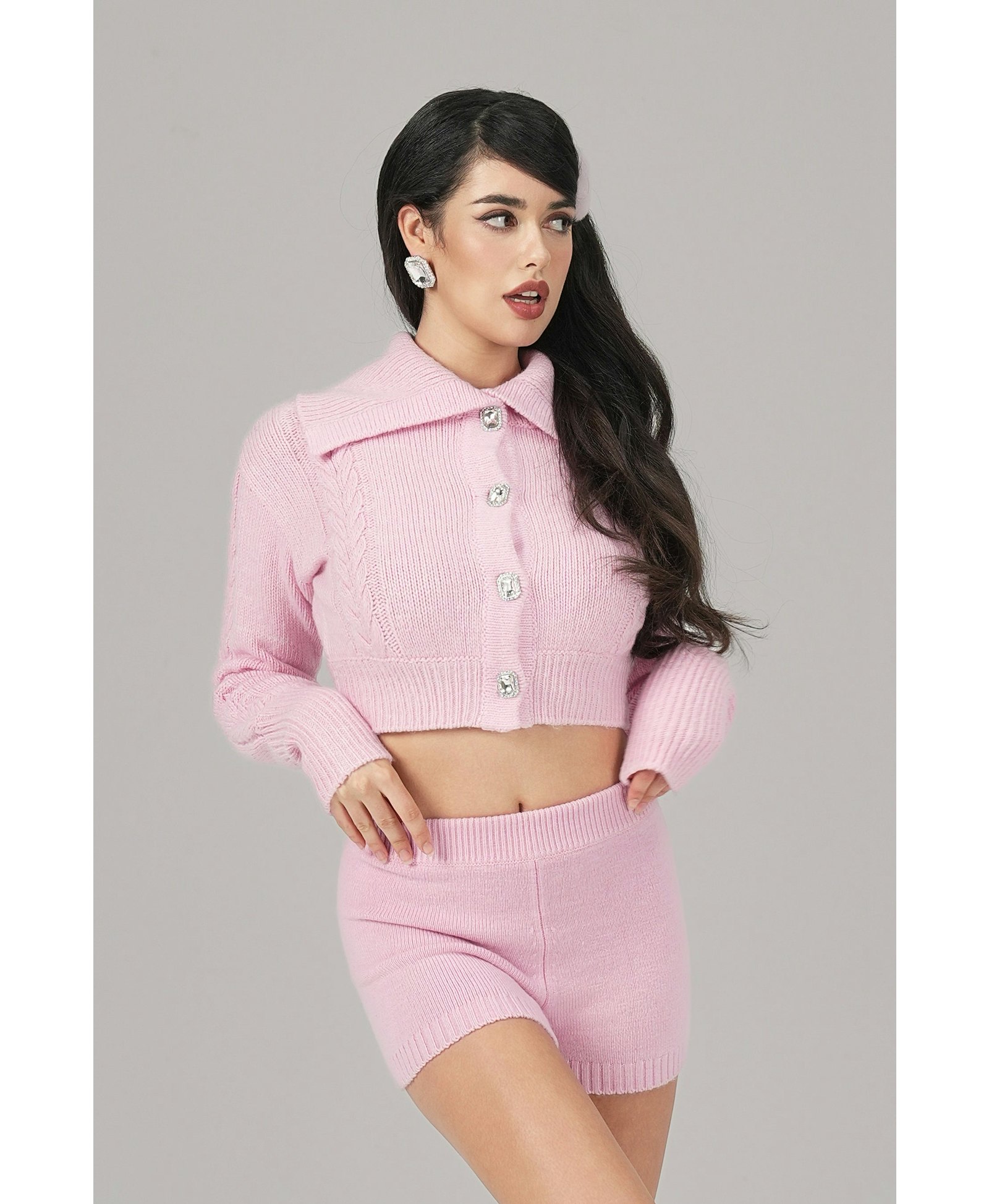 Addison Coat + Scarf Set (Pink) made by Nana Jacqueline