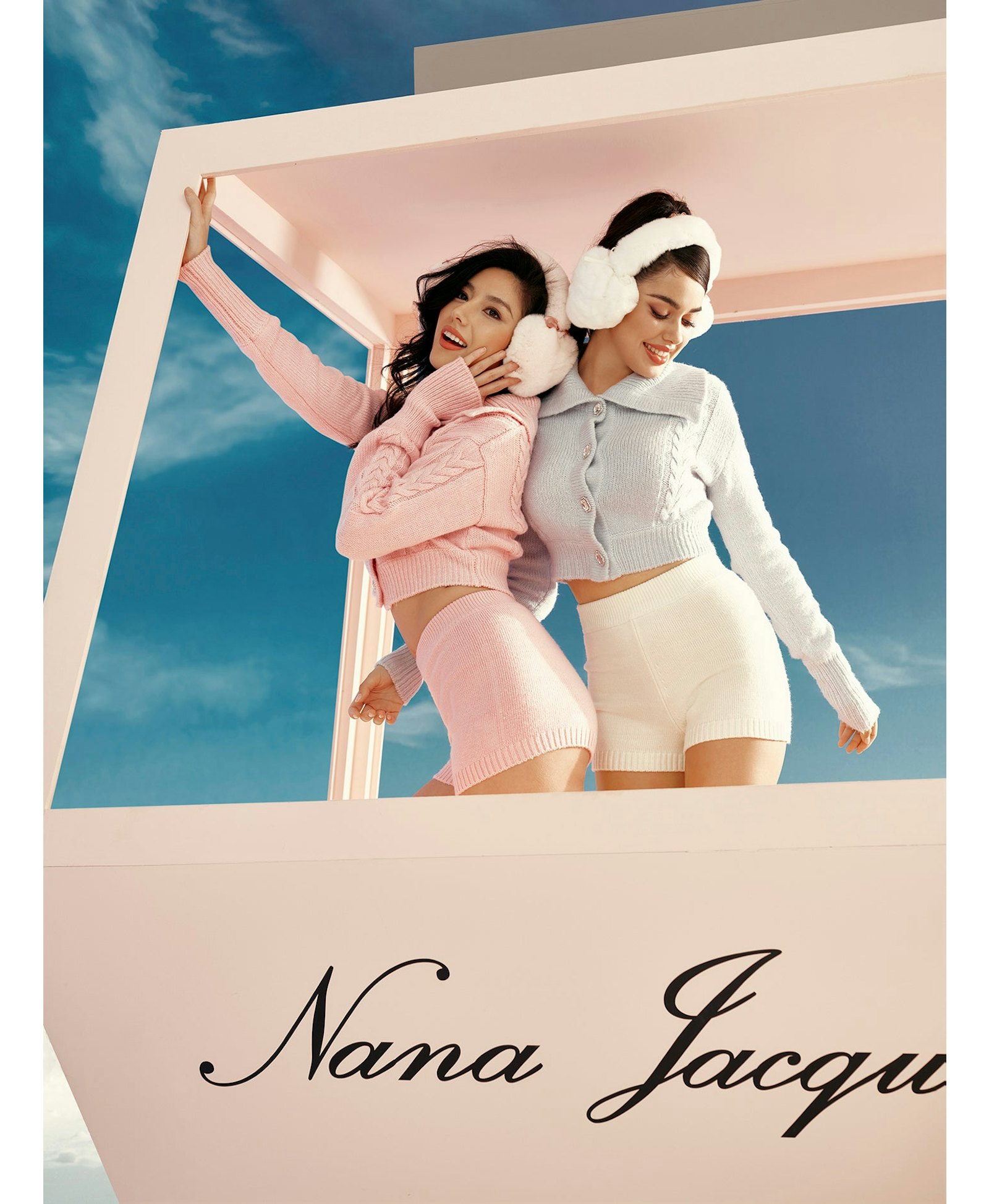 Addison Coat + Scarf Set (Pink) made by Nana Jacqueline