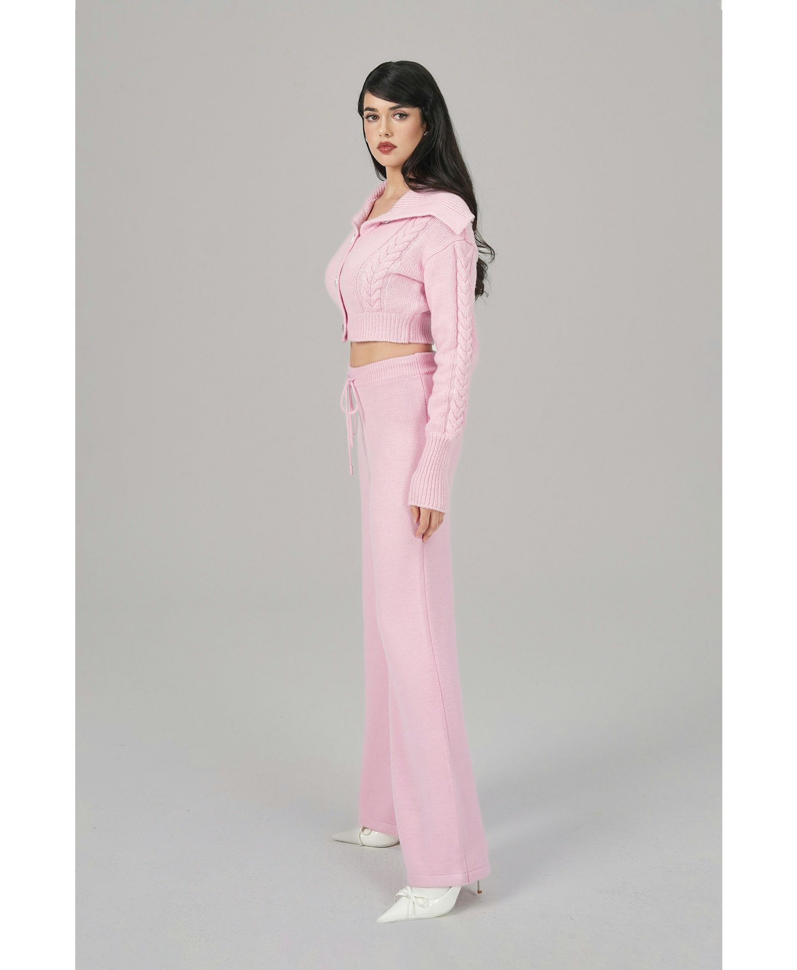 Addison Coat + Scarf Set (Pink) made by Nana Jacqueline