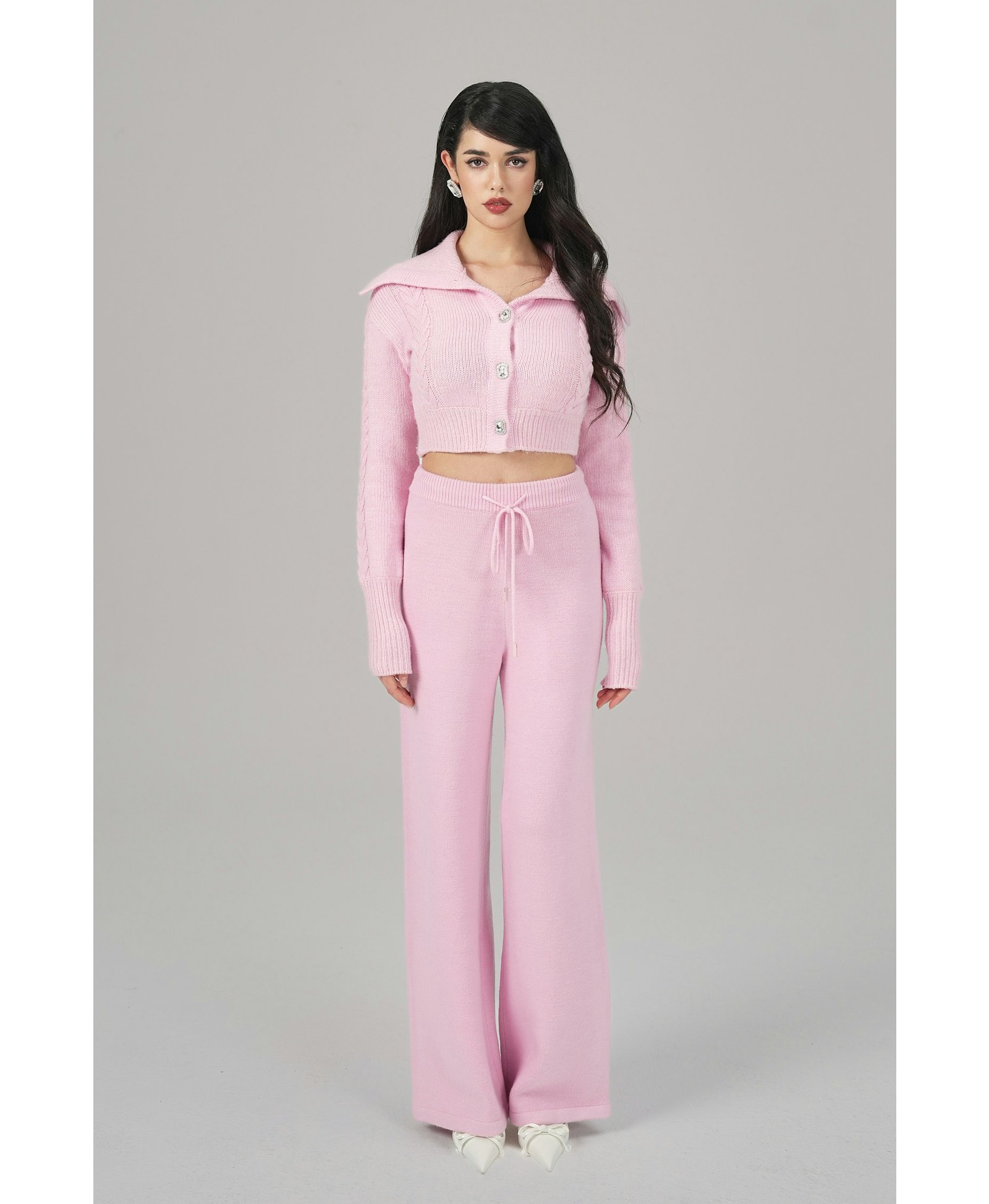 Addison Coat + Scarf Set (Pink) made by Nana Jacqueline