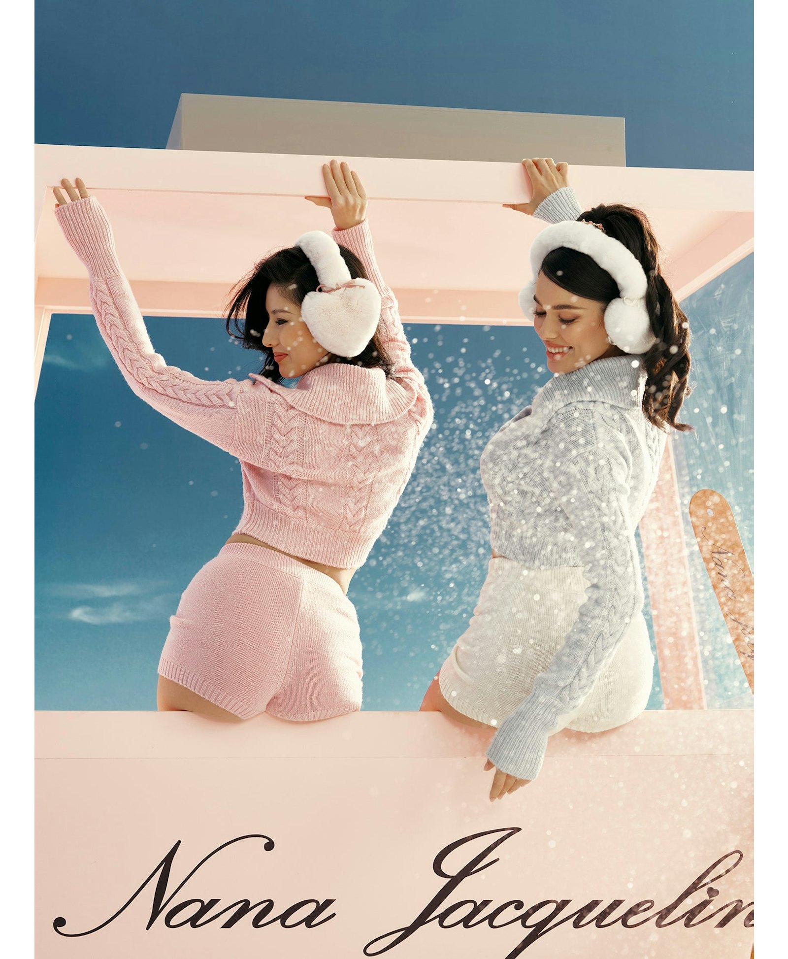 Addison Coat + Scarf Set (Pink) made by Nana Jacqueline