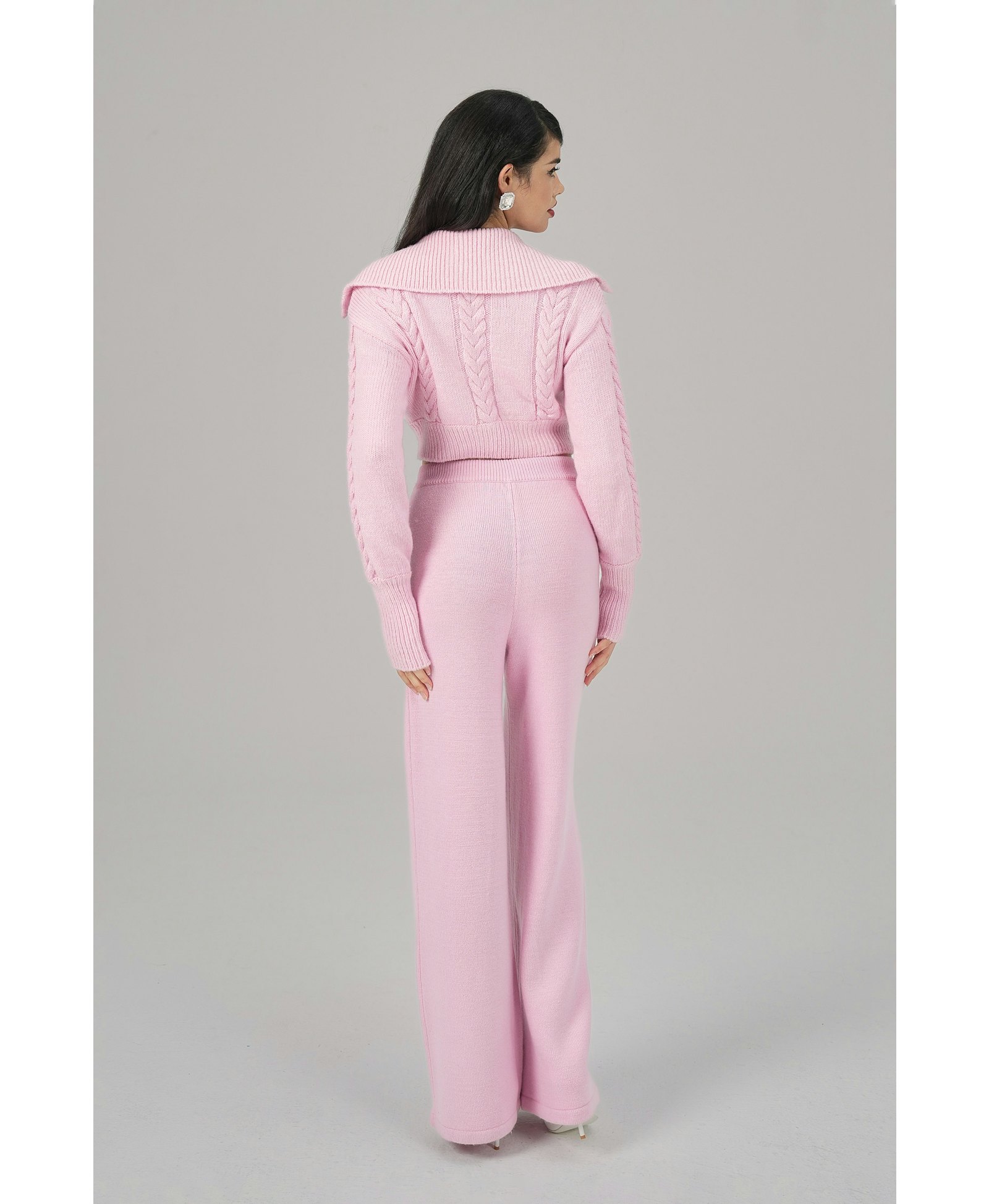 Addison Coat + Scarf Set (Pink) made by Nana Jacqueline