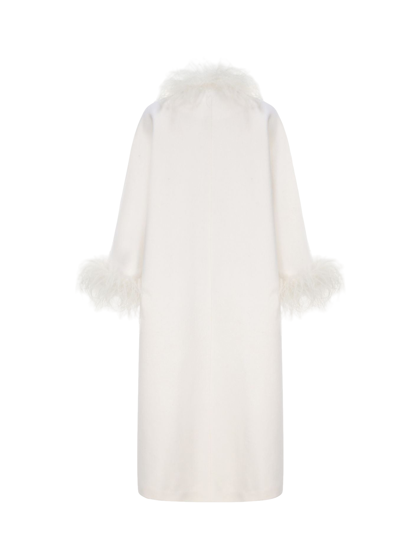 Shop Nana Jacqueline Nina Feather Coat (white)