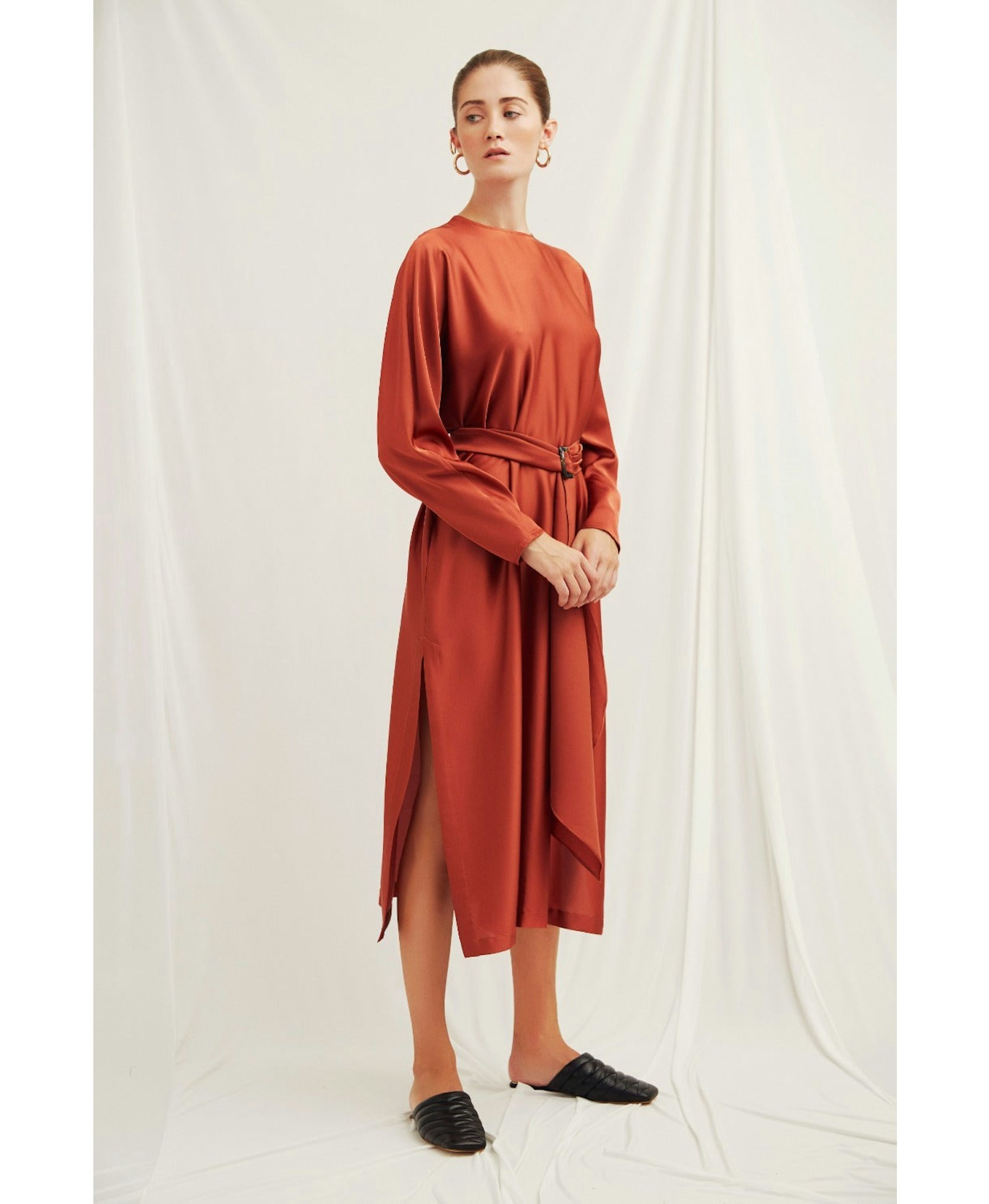 Etienne Satin Dress made by Nazli Ceren