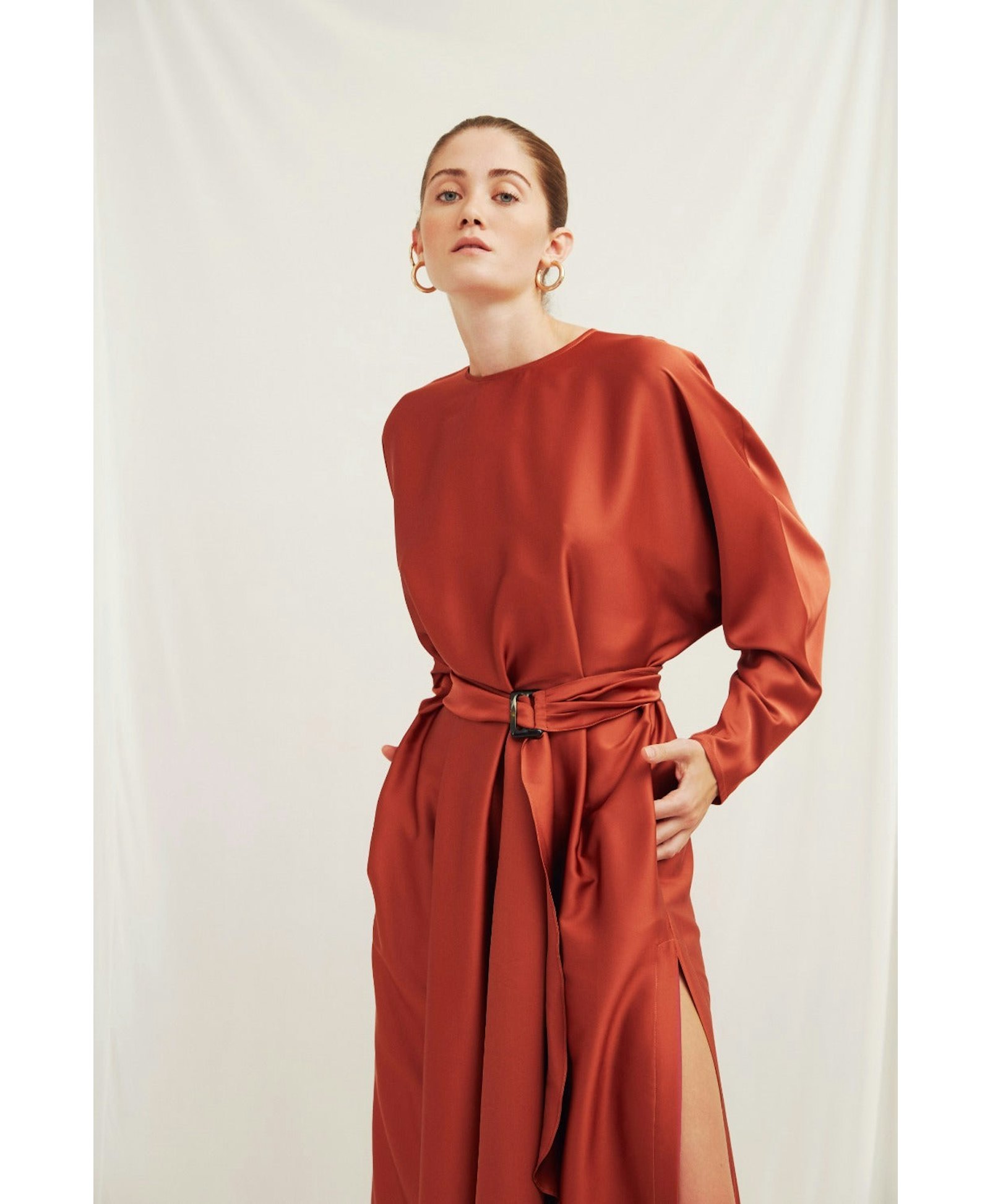 Etienne Satin Dress made by Nazli Ceren