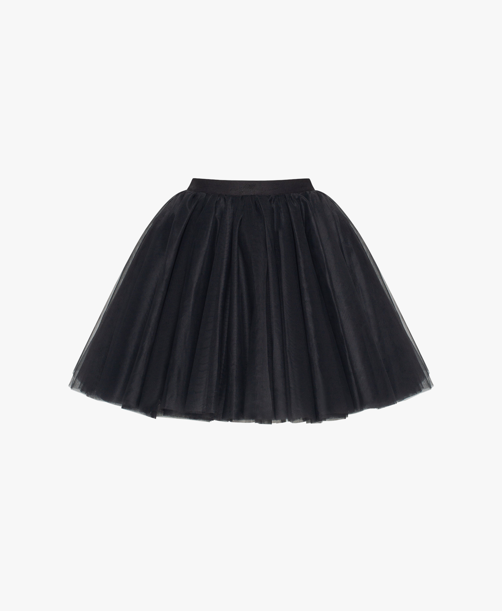Gathered organza mini skirt in black, Xo Xo made by Milla