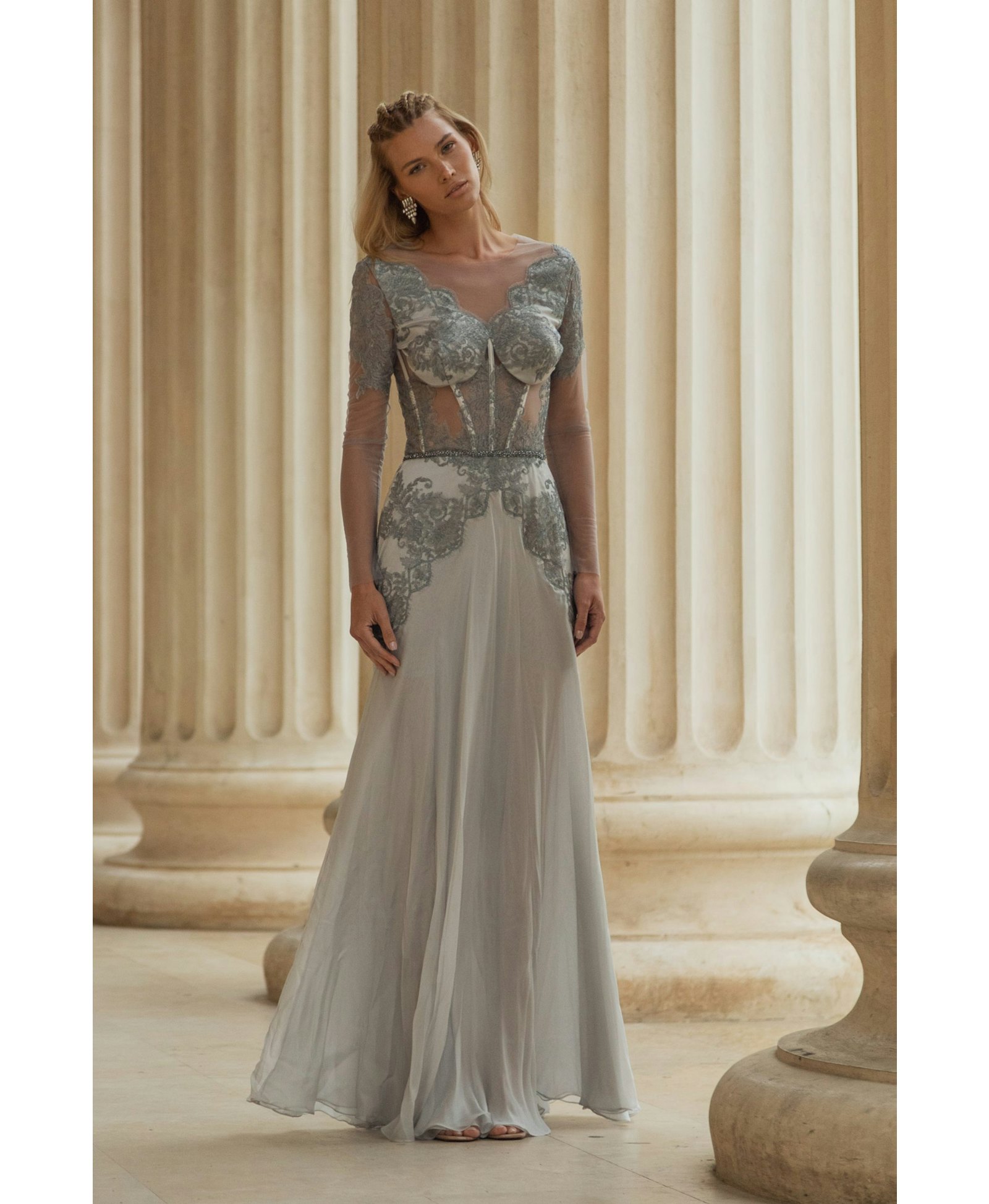 Afrodita Silver in Silver made by Aureliana