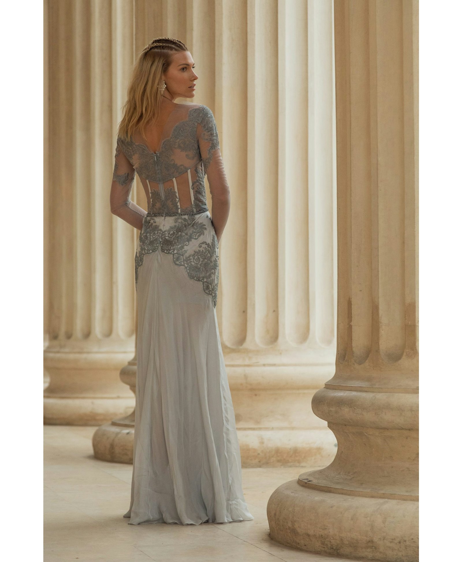 Afrodita Silver in Silver made by Aureliana
