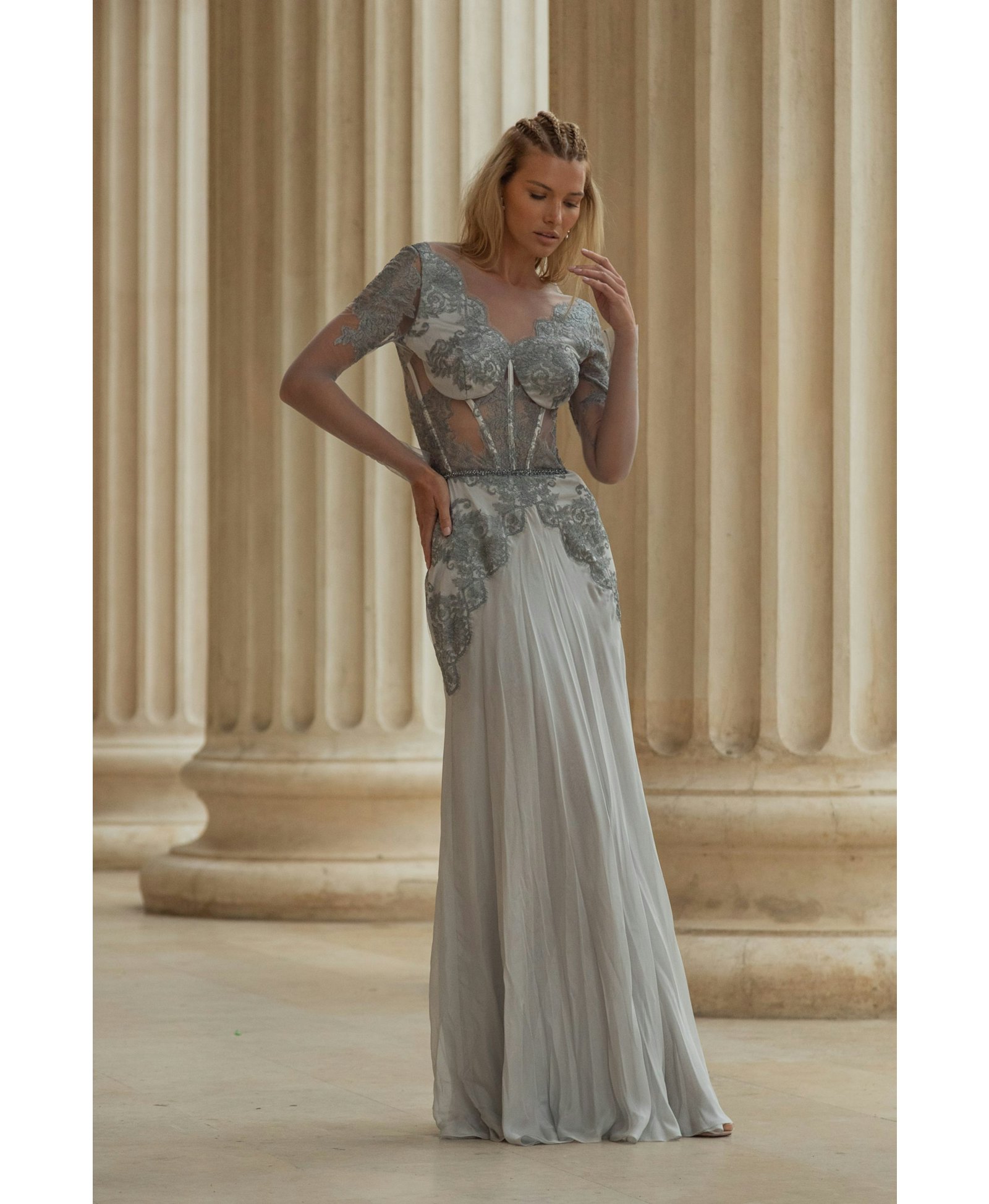 Afrodita Silver in Silver made by Aureliana