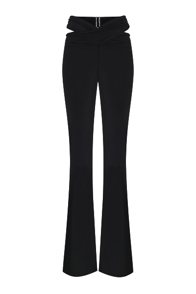 Nué Eternity Flared Trousers In Black