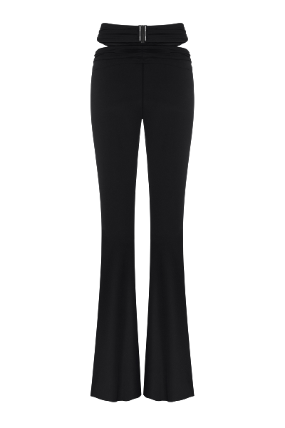 Shop Nué Eternity Flared Trousers In Black