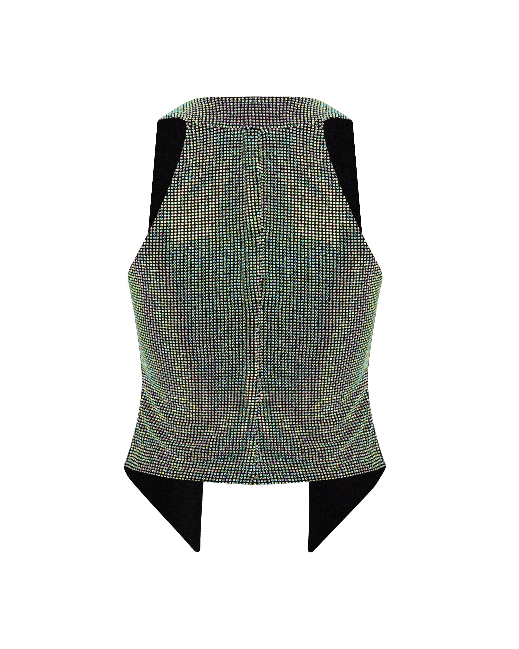 Shop Onori Crystal Vest In Black