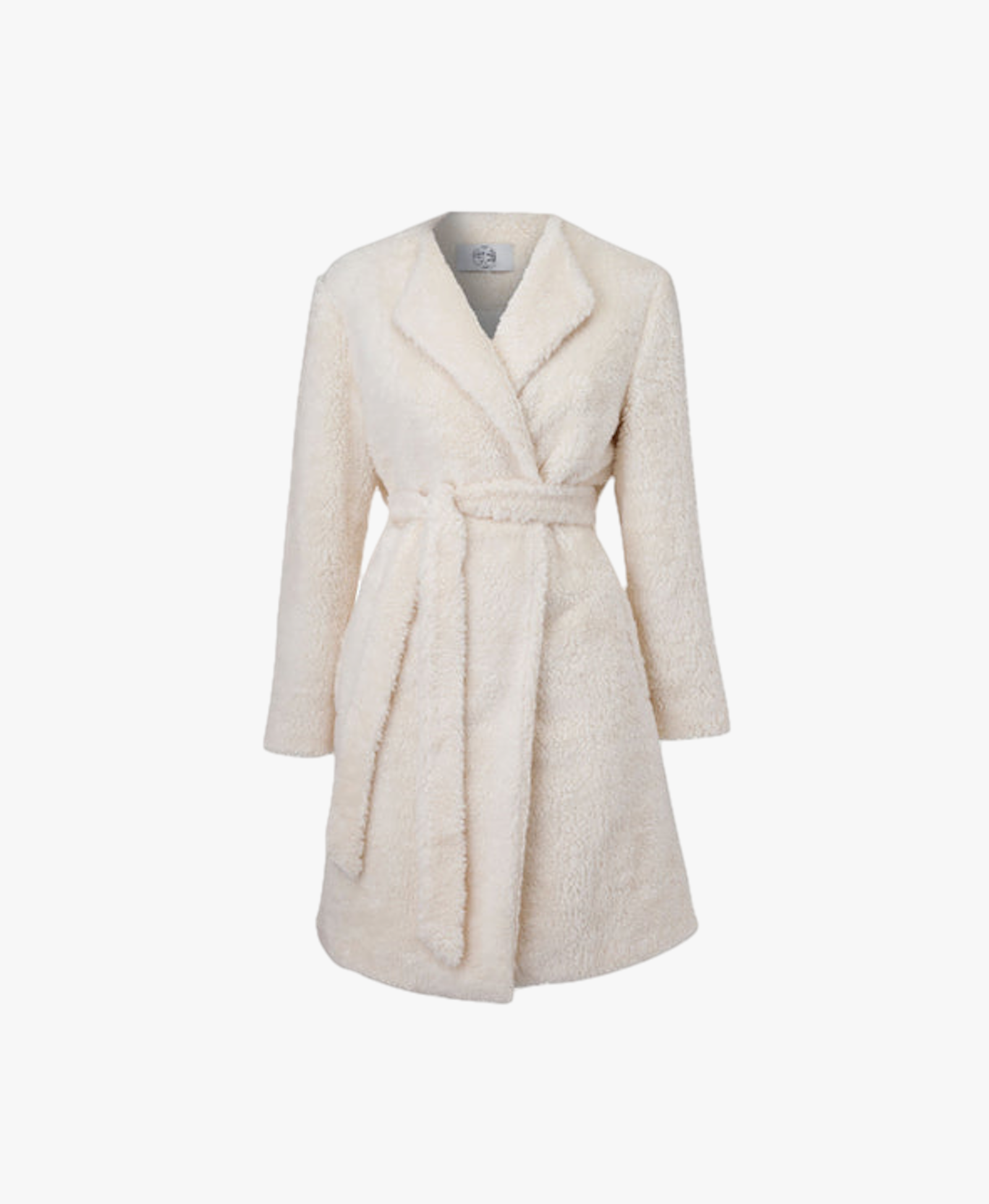 Verbena Cotton Shearling Robe Jacket In Ivory in White made by Marei 1998