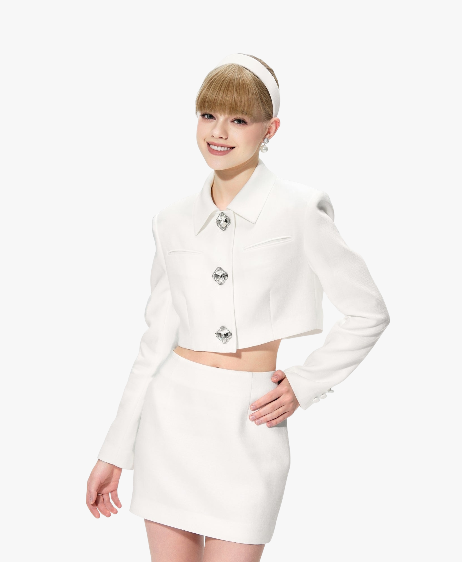 Vanessa Skirt (White) made by Nana Jacqueline