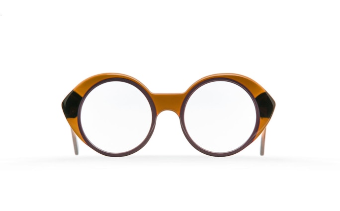 Fakbyfak Designer Glasses Orphium Model 2. Optic. Weather & Crime In Brown