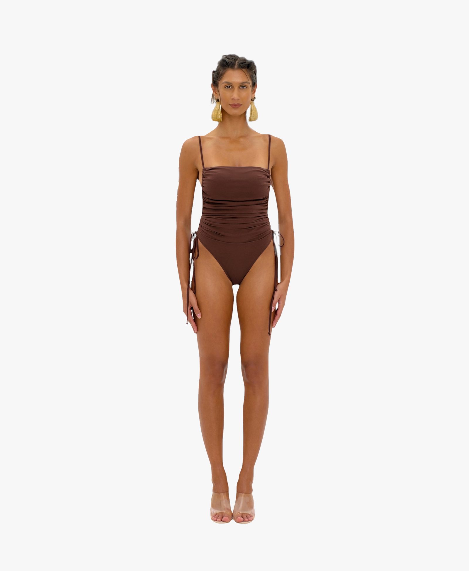 ADAN COCOA ONE PIECE SWIMSUIT made by Andrea Iyamah