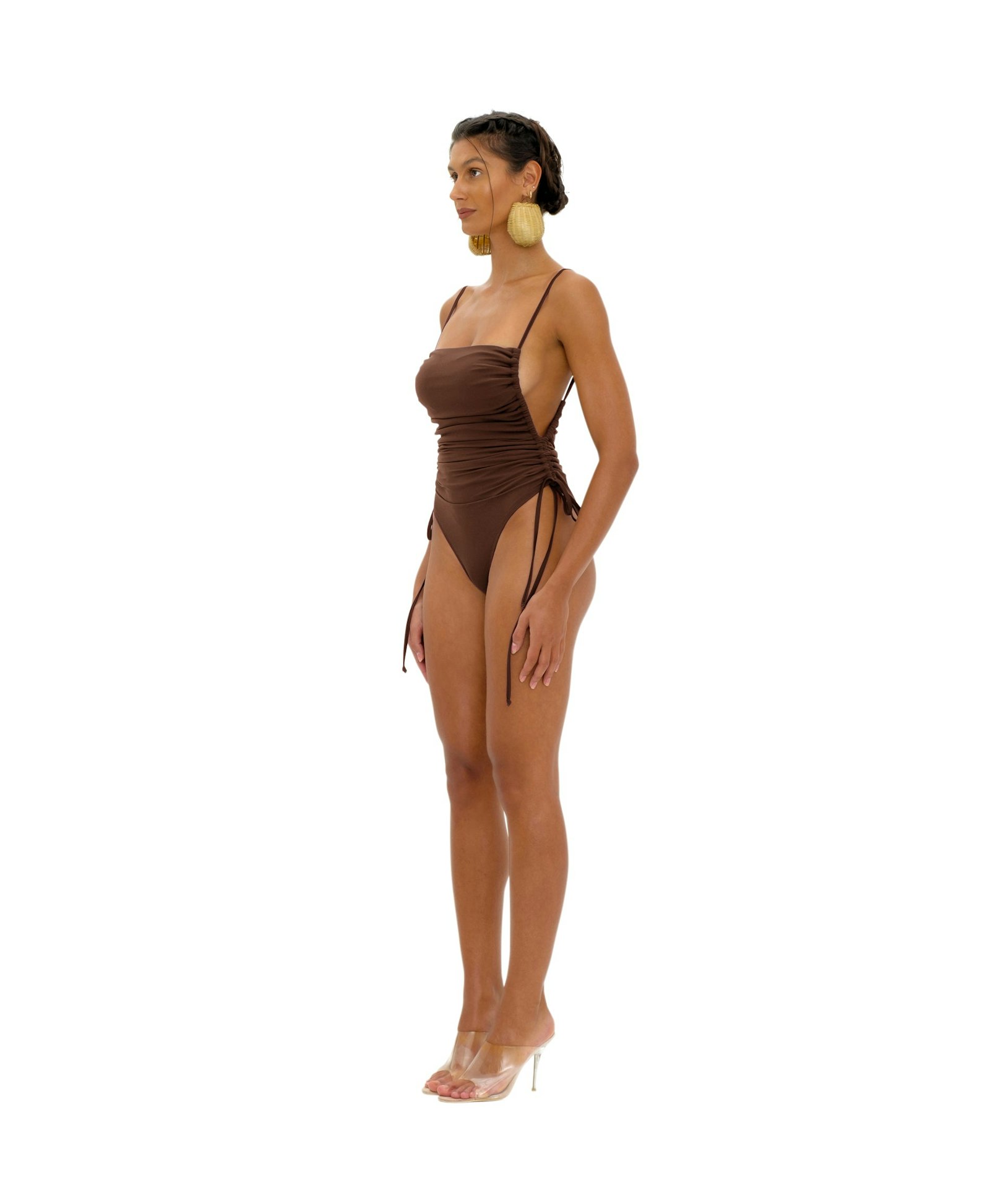 ADAN COCOA ONE PIECE SWIMSUIT made by Andrea Iyamah