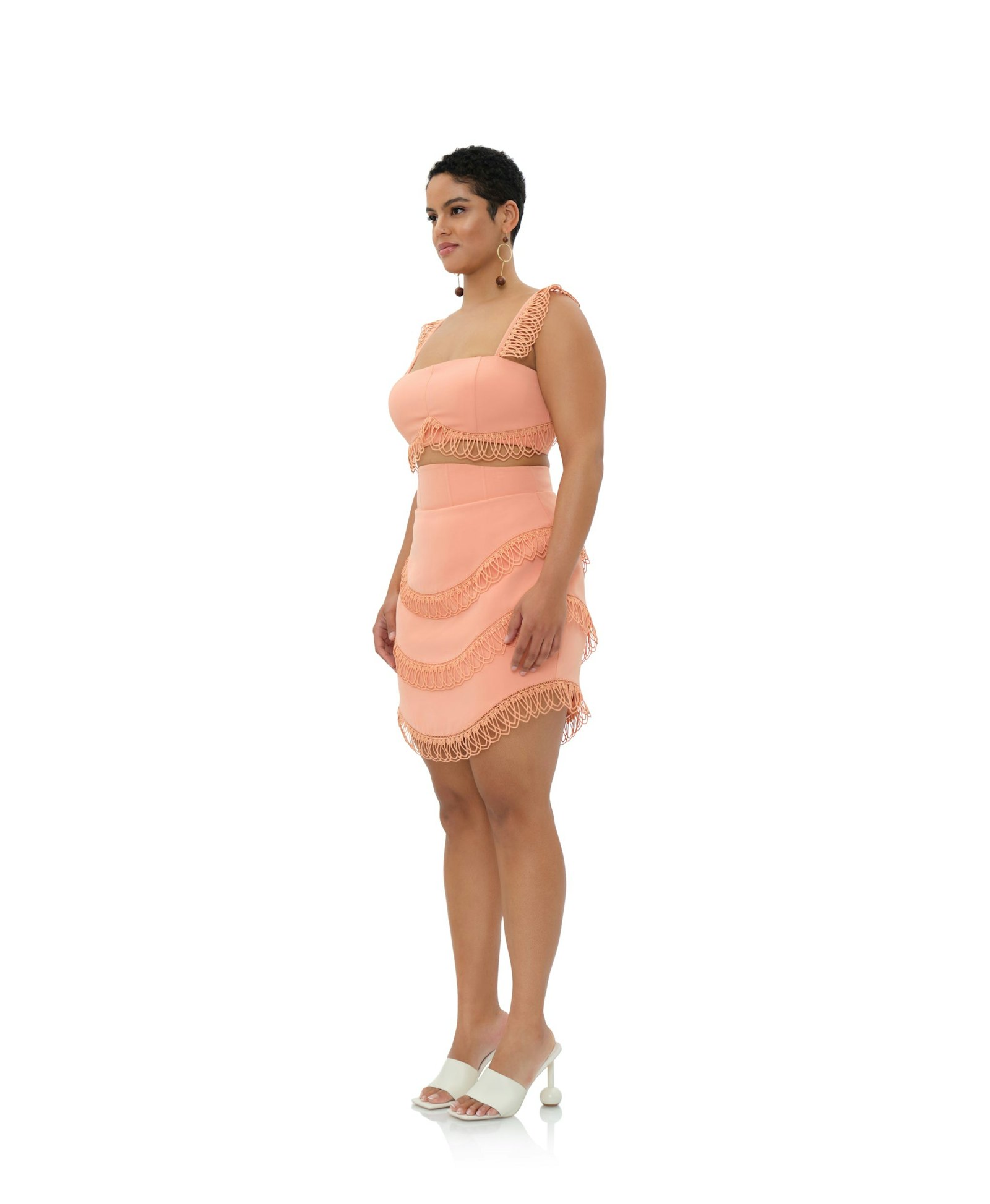 RIZO CORSET SKIRT - POWDER PEACH made by Andrea Iyamah