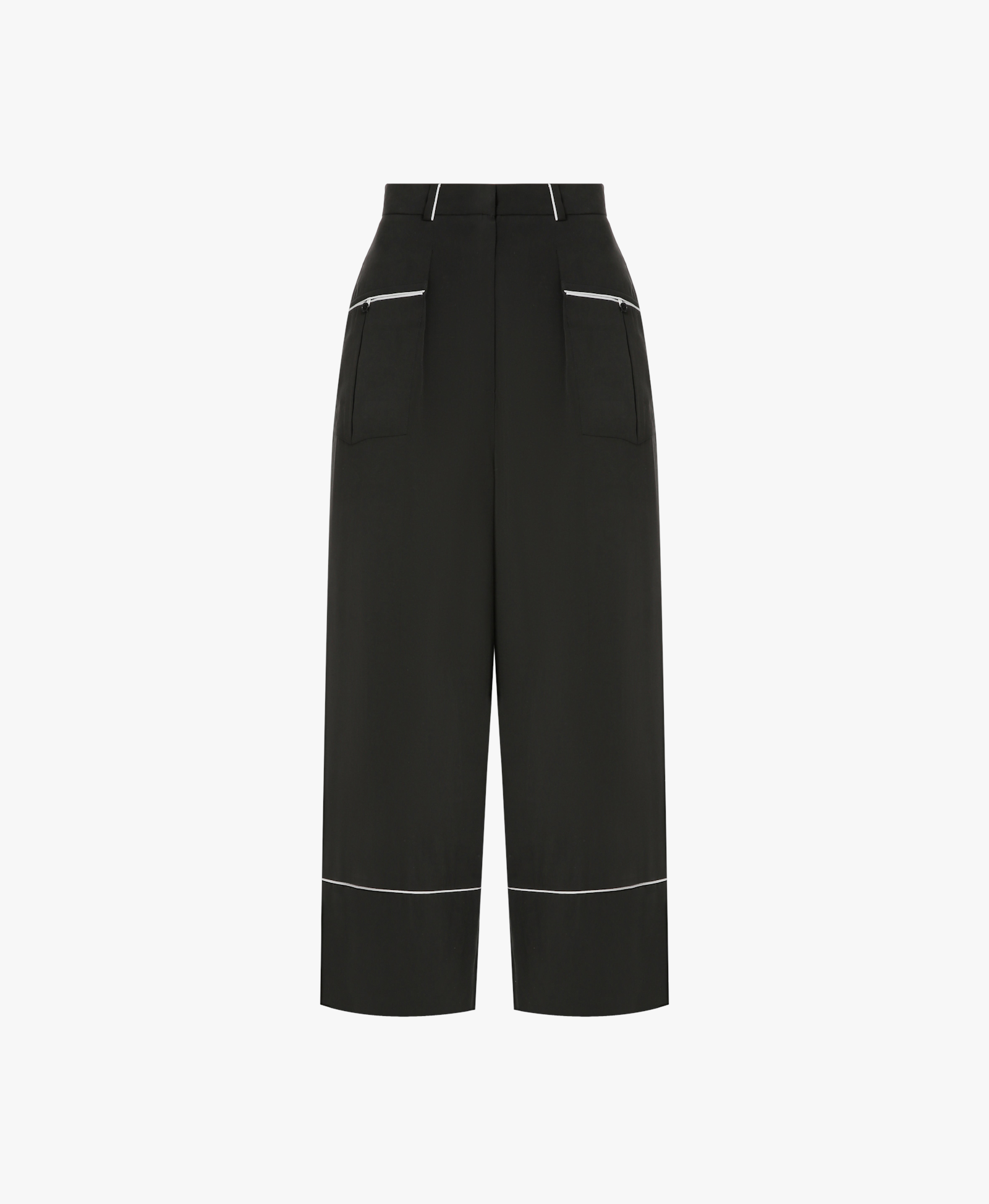 Pajama trousers with white piping made by A.M.G