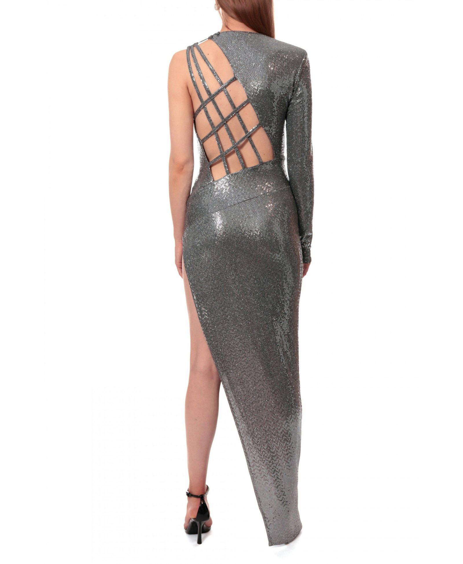 Dress Vivian Steel Grey made by HALEWSKI