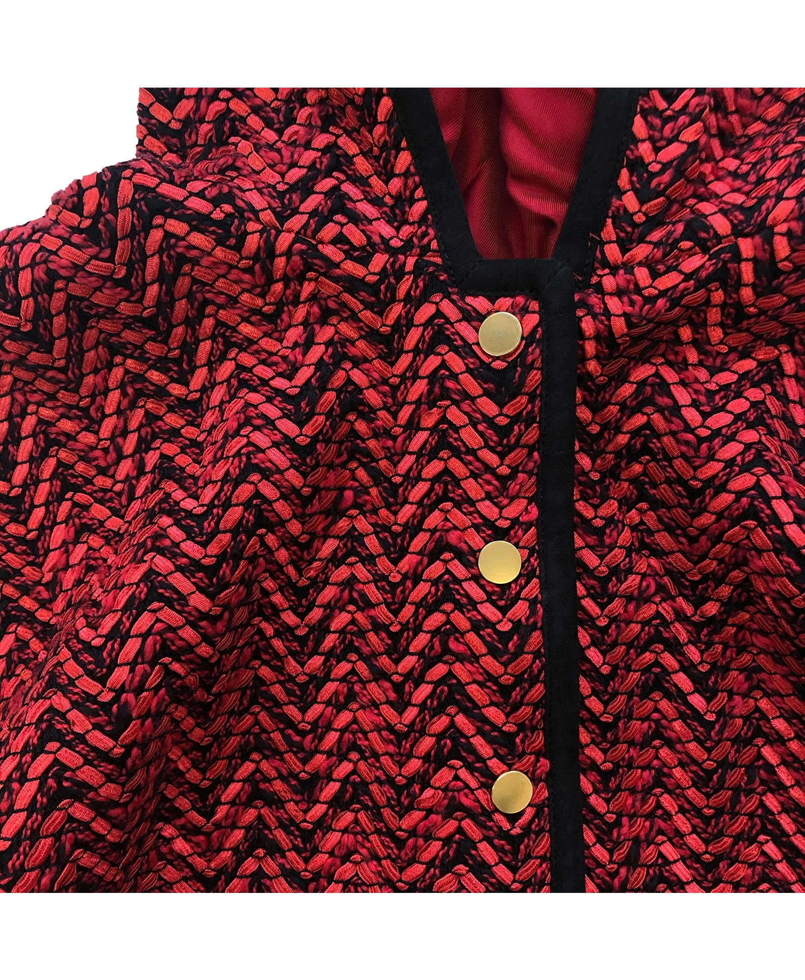 Sameera Cape Jacket - Red made by SEMSEM