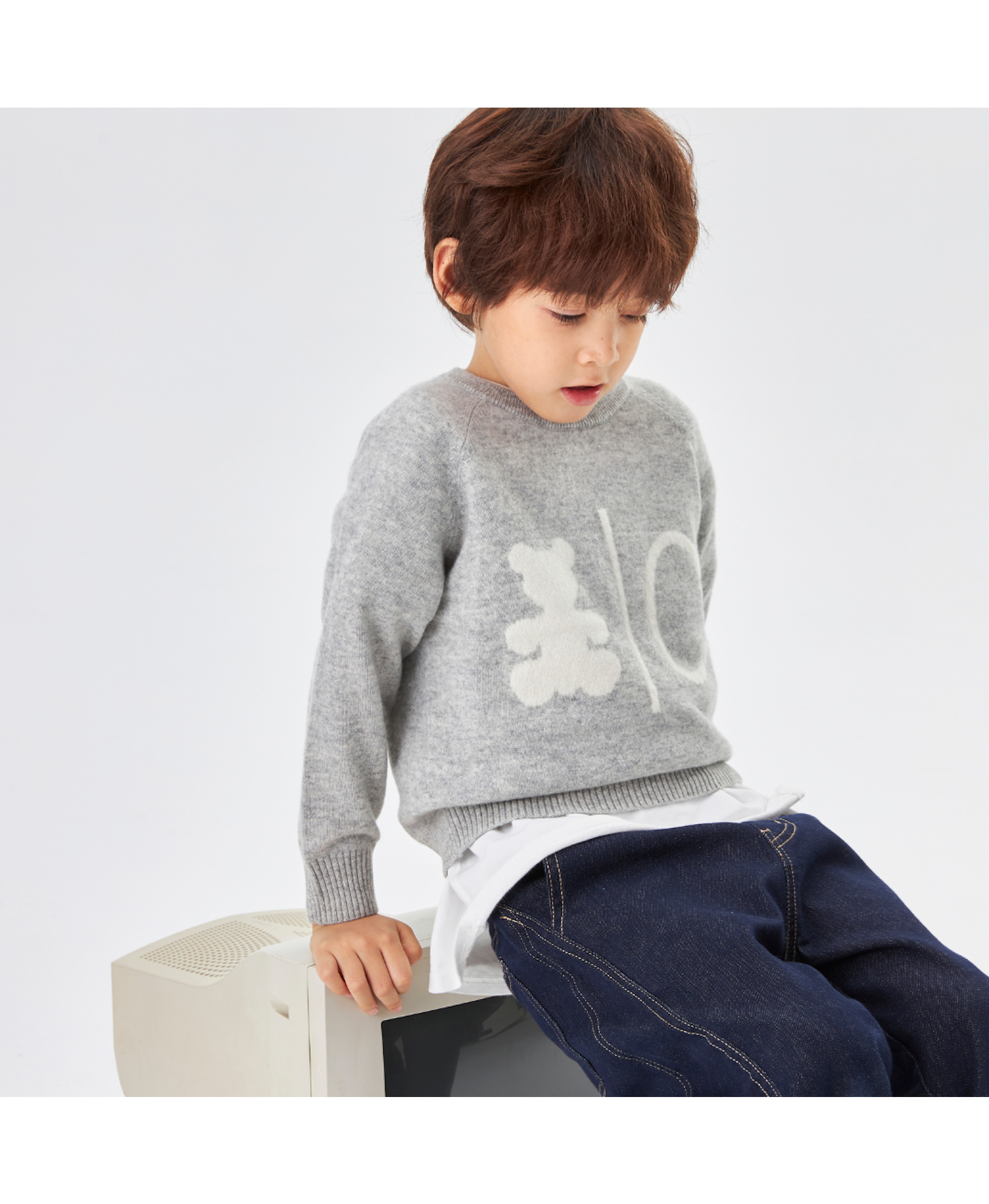 Bear Cub Cashmere Crewneck Jumper made by CozyU