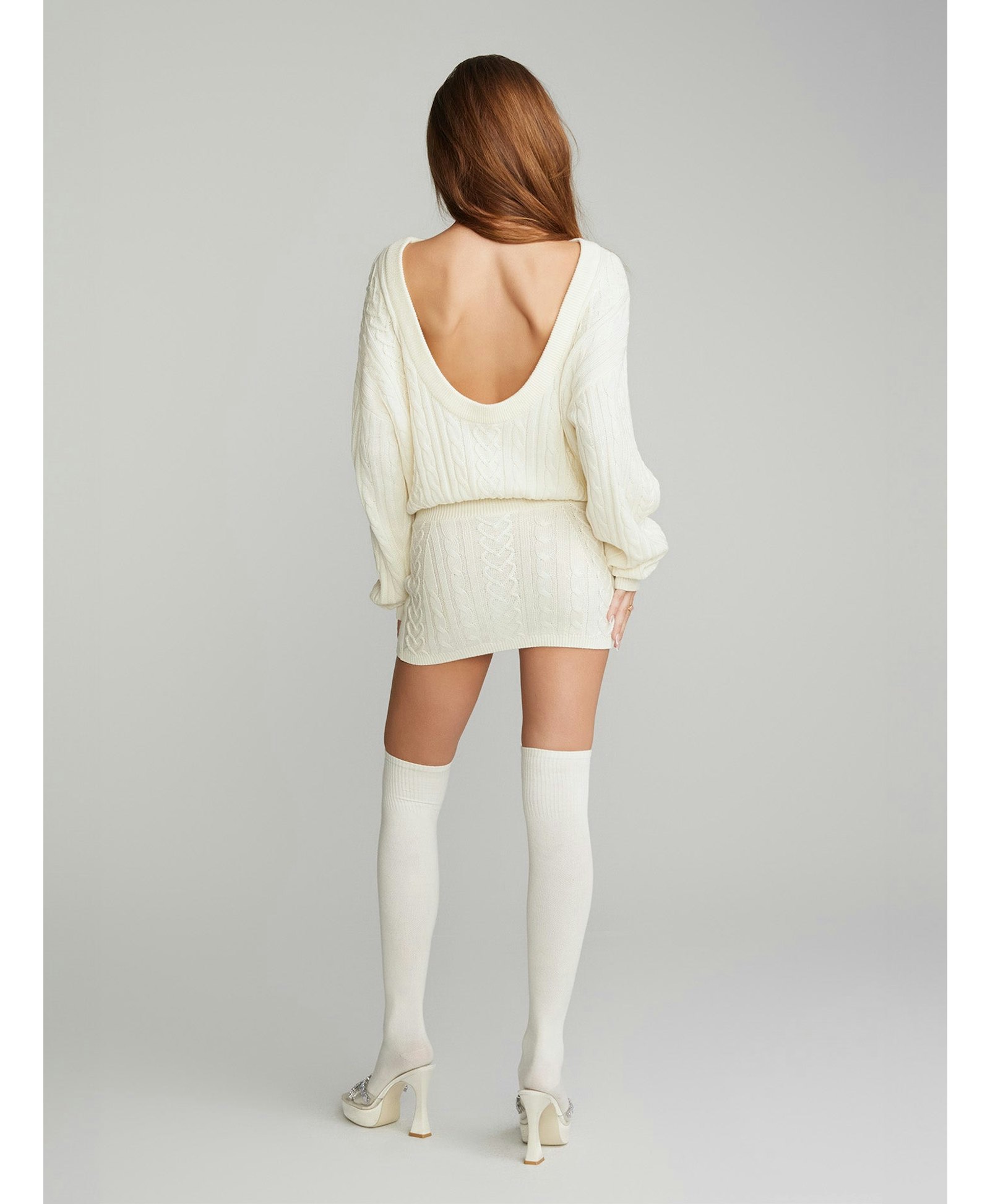 Kendall Knit Dress (White) made by Nana Jacqueline