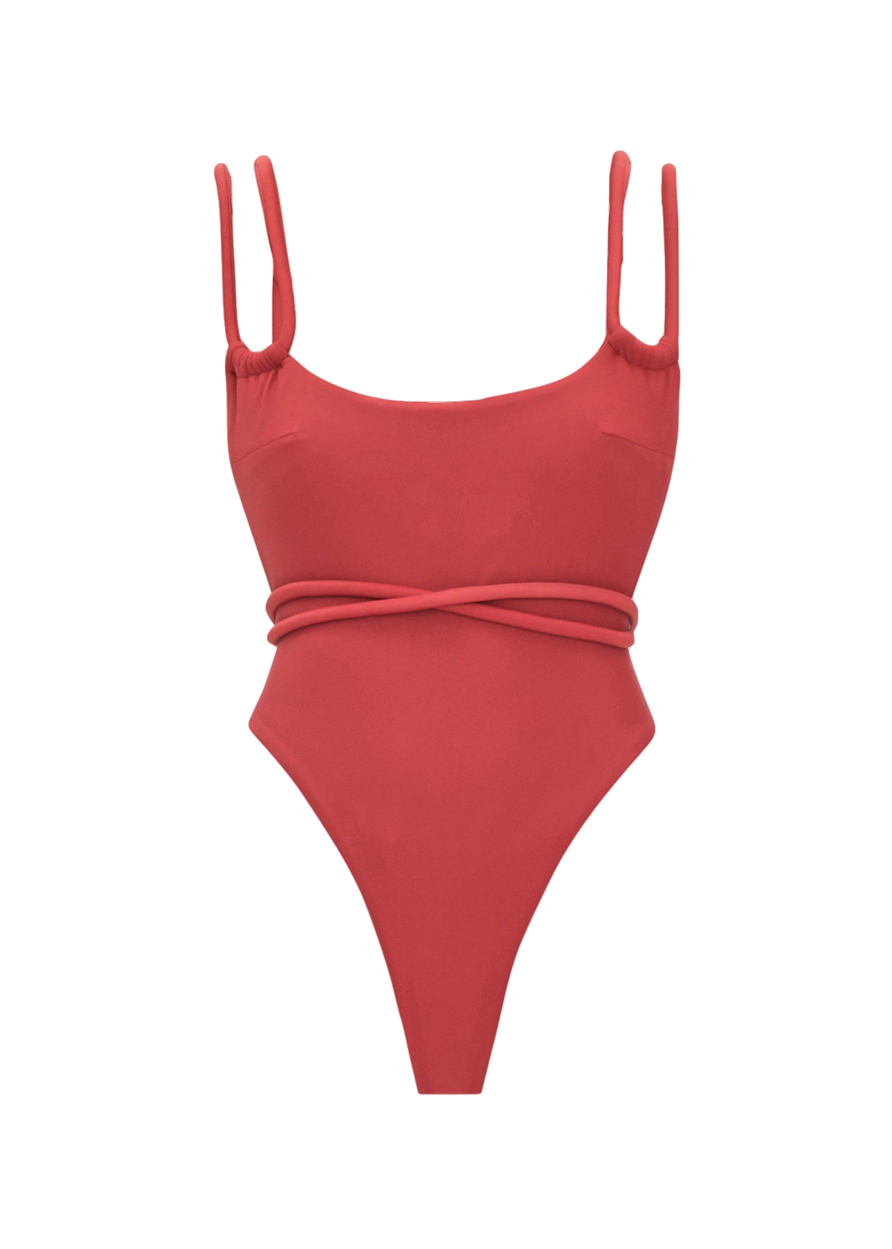 Shop Andrea Iyamah Lima Red One Piece Swimsuit