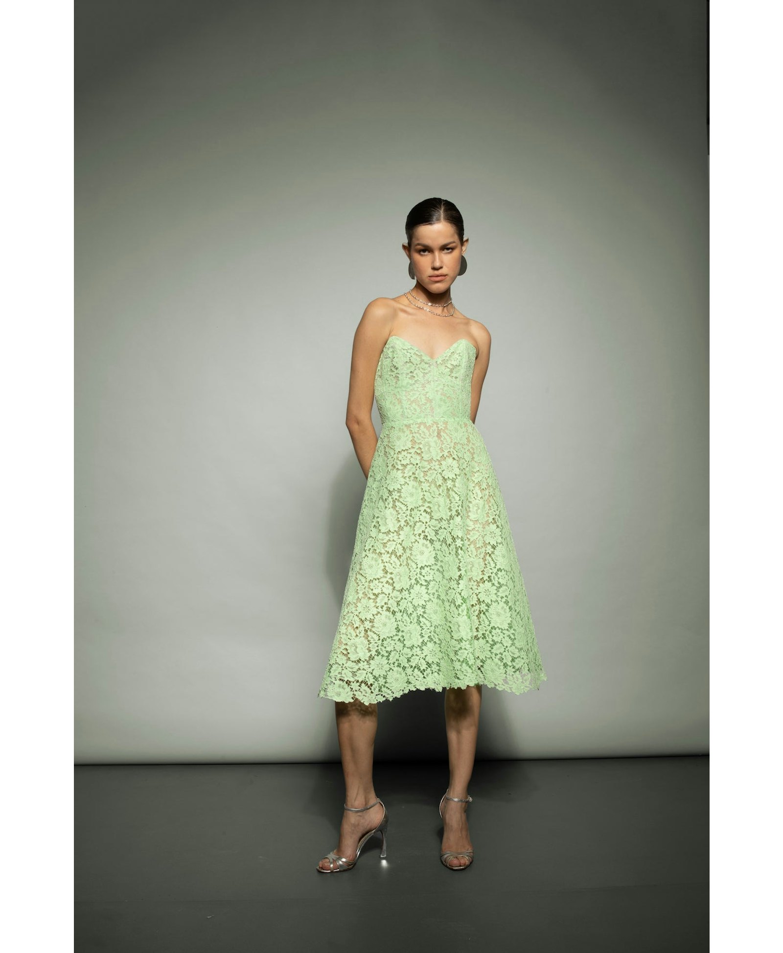 Maria Lace Midi Dress made by Francesca Miranda