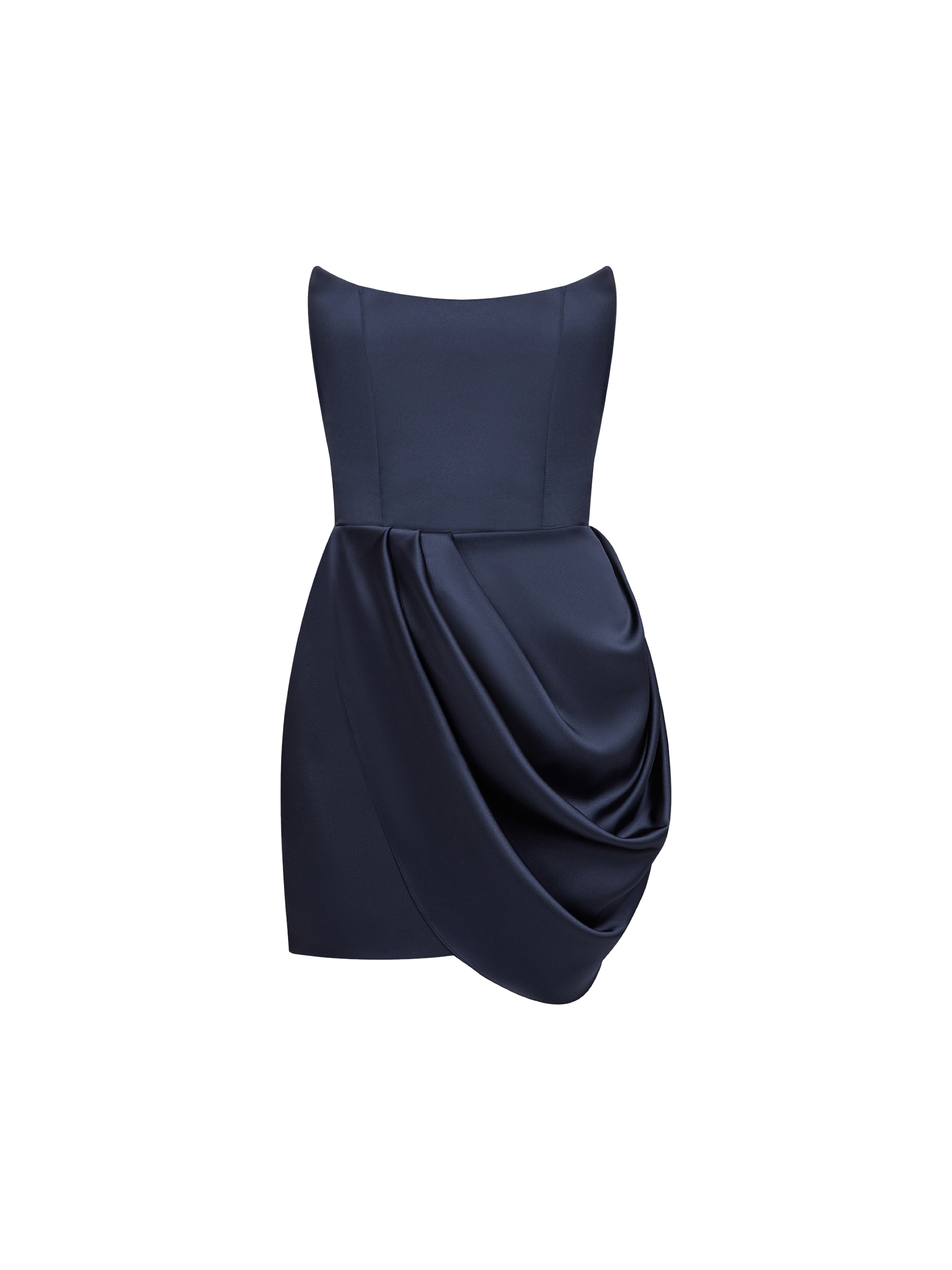 Shop Balykina Anastasia Soft Dress Navy Blue