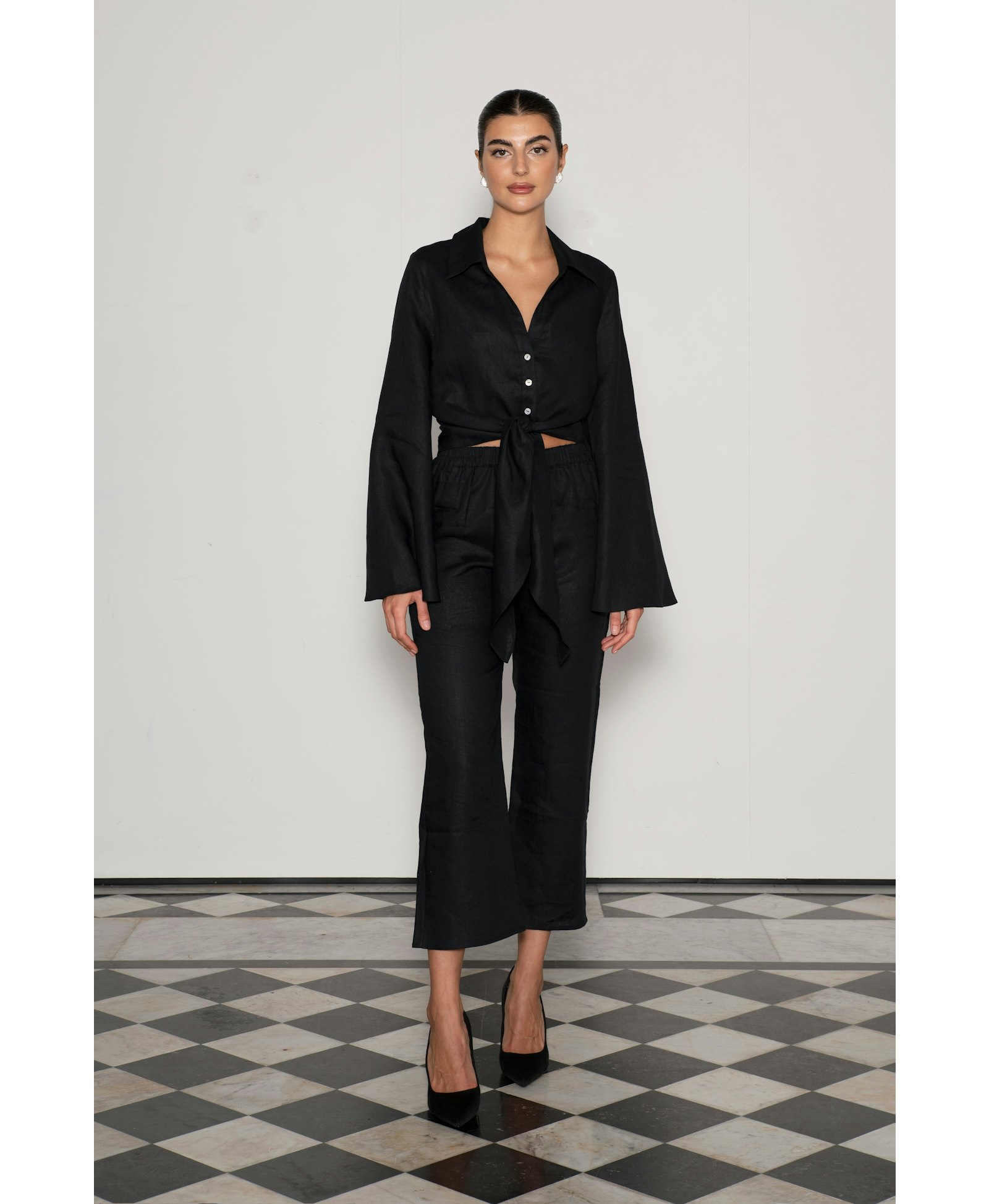 Adrienne trousers black made by MandiBreeze