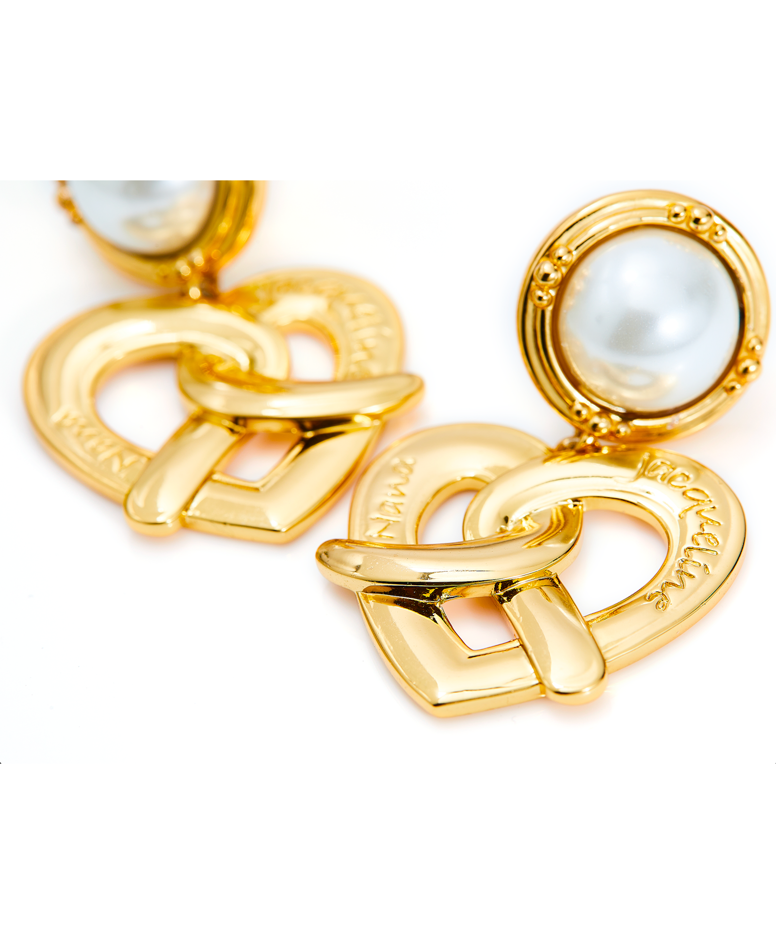 Felicity Pearl Earrings in Gold made by Nana Jacqueline
