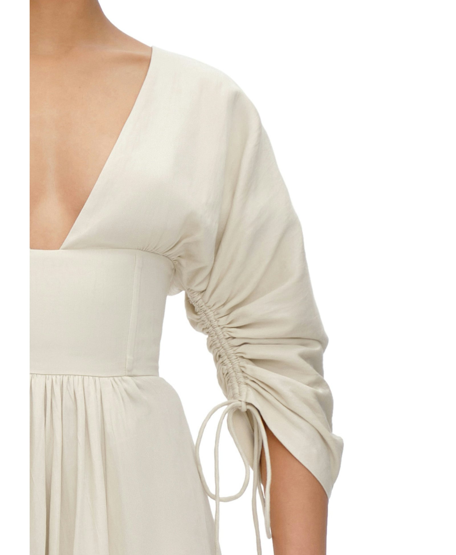 ADELLE MAXI DRESS - BONE made by Andrea Iyamah