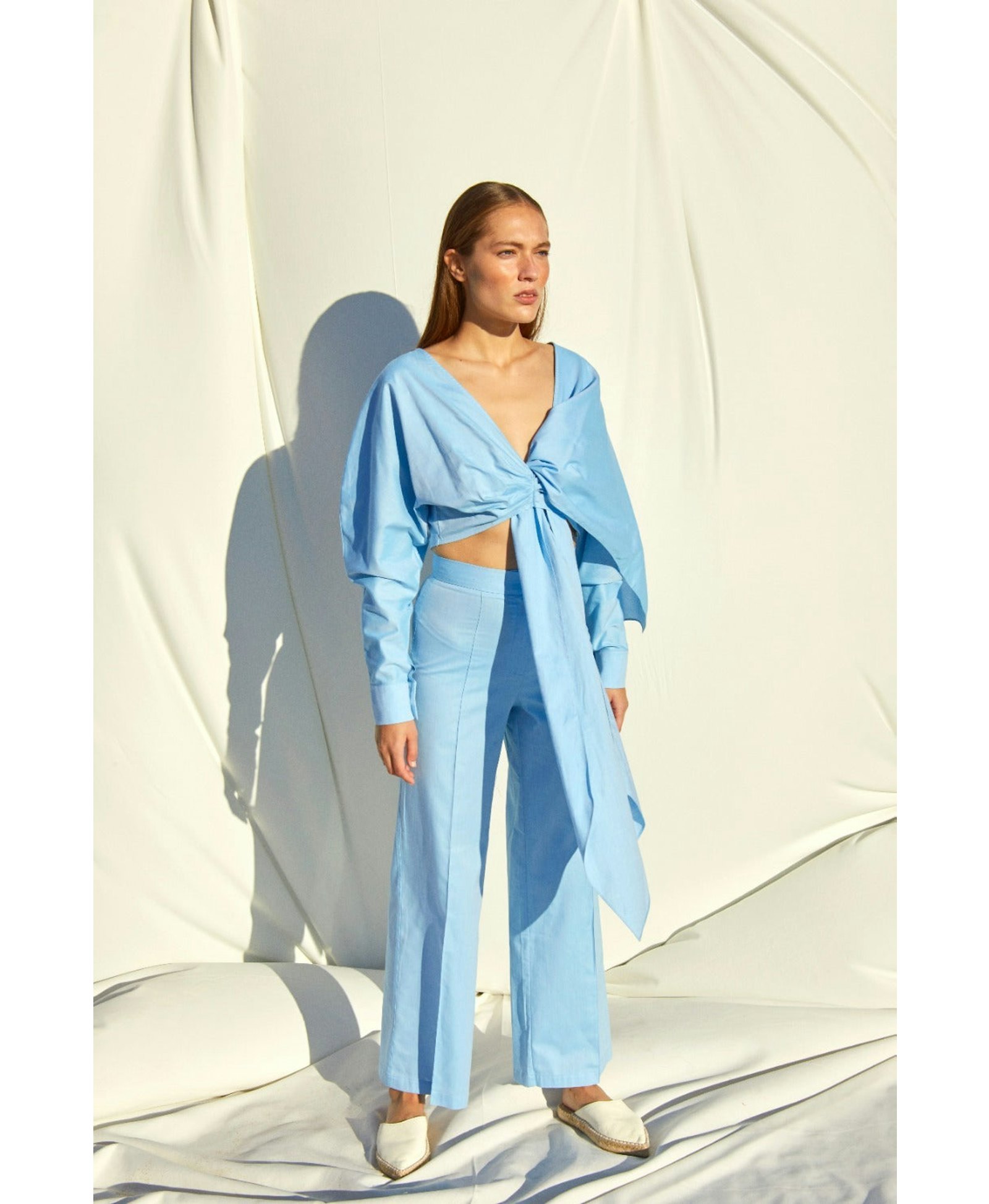 Santoe Pants in Blue made by Nazli Ceren