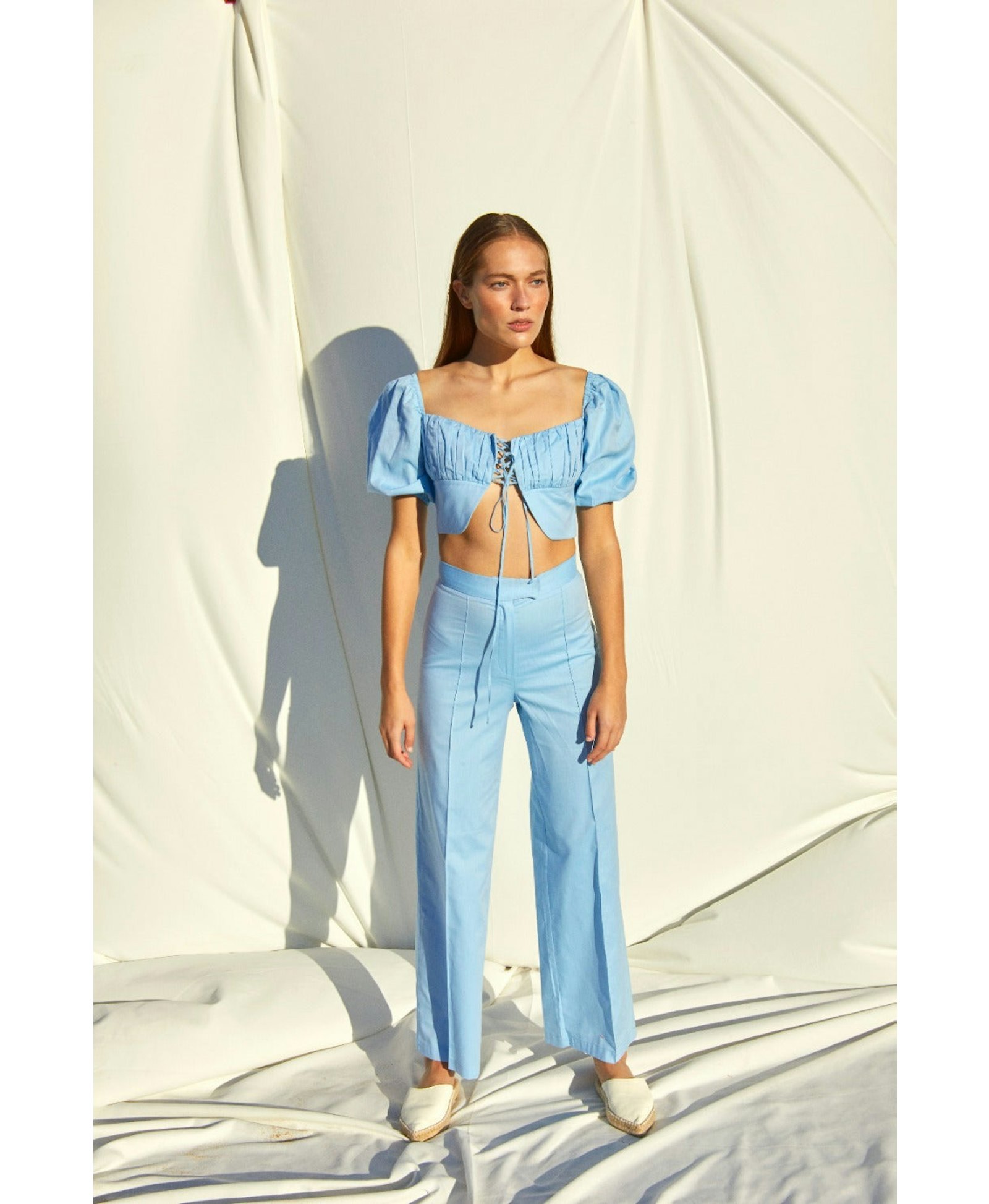 Santoe Pants in Blue made by Nazli Ceren