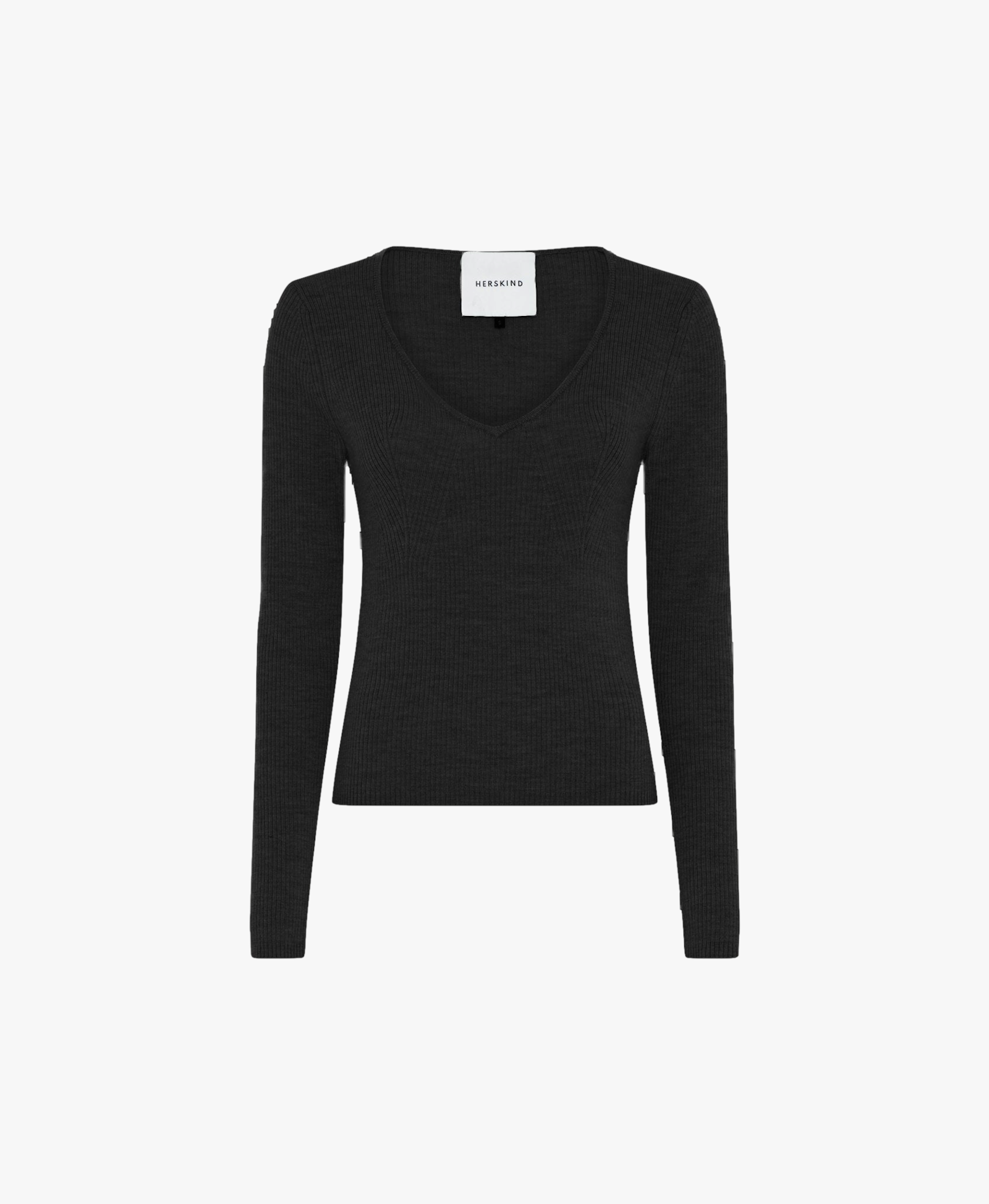 Nova Blouse Merino Wool - Black in Black made by HERSKIND