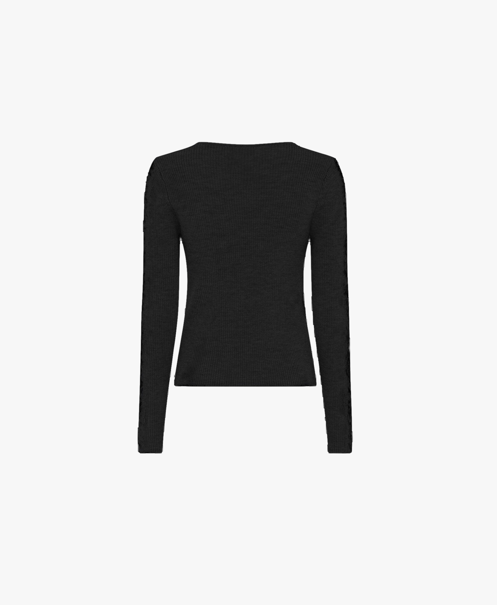 Nova Blouse Merino Wool - Black in Black made by HERSKIND