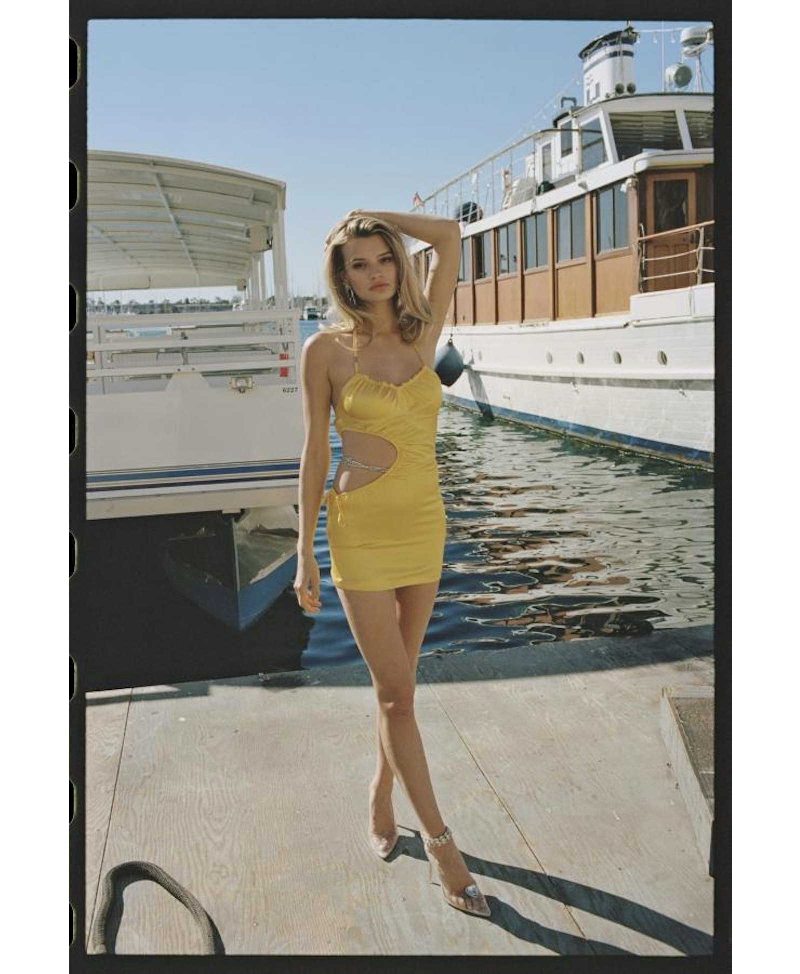 Yellow June Halter Dress (Final Sale) made by Nana Jacqueline